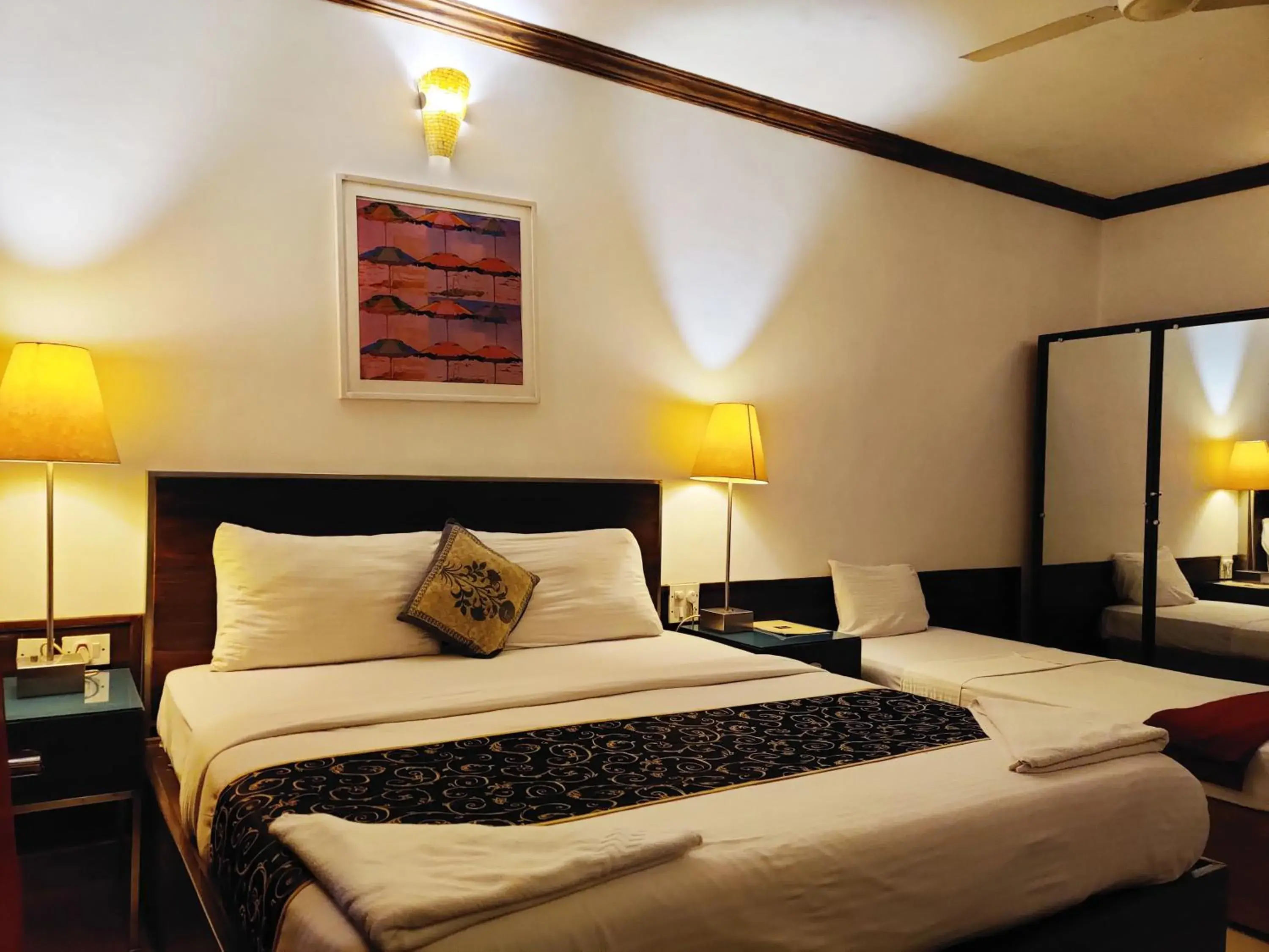 Bed in The Camelot Beach Resort - Baga Bed in The Camelot Beach Resort - Baga