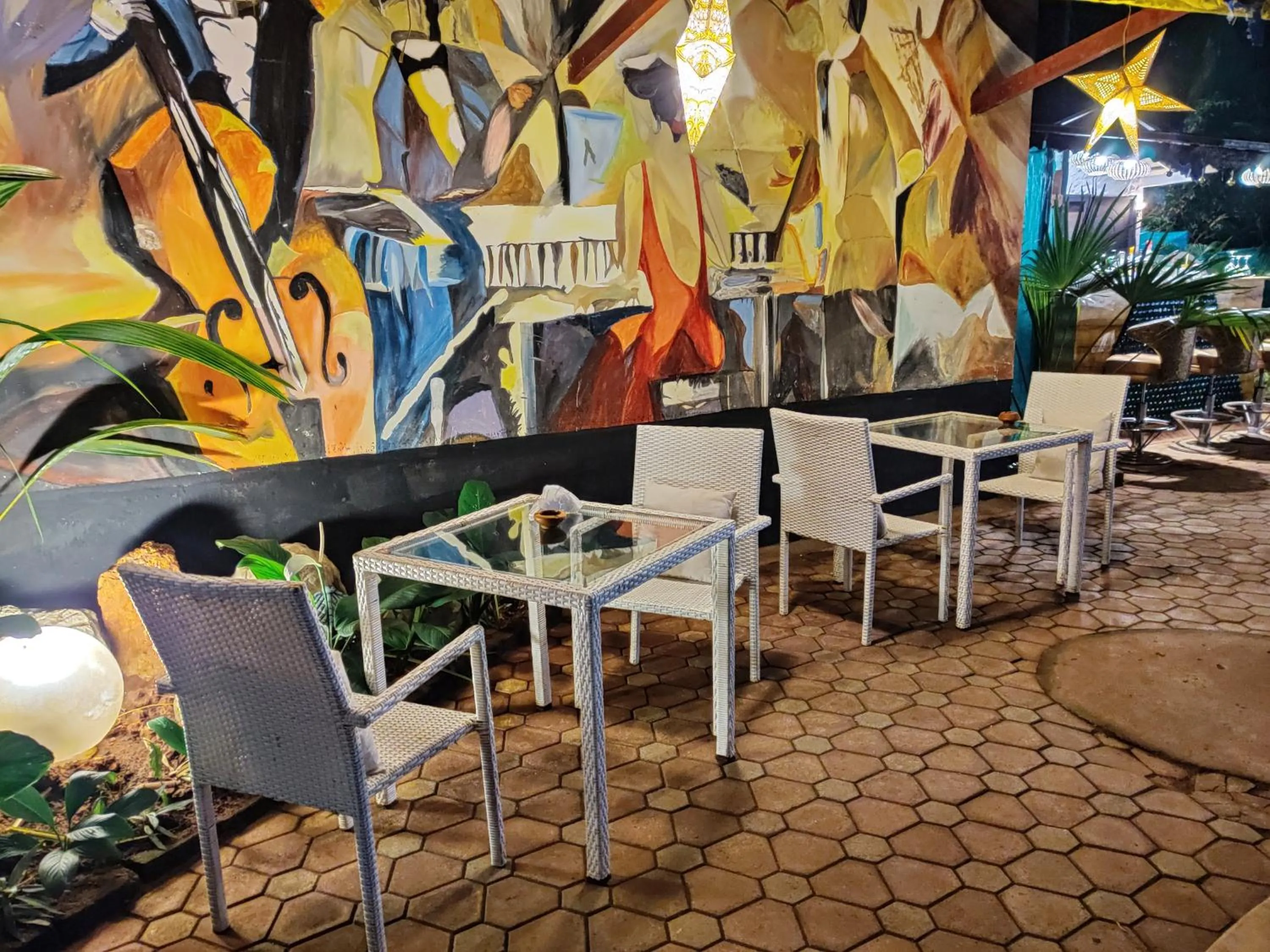 Seating area in The Camelot Beach Resort - Baga