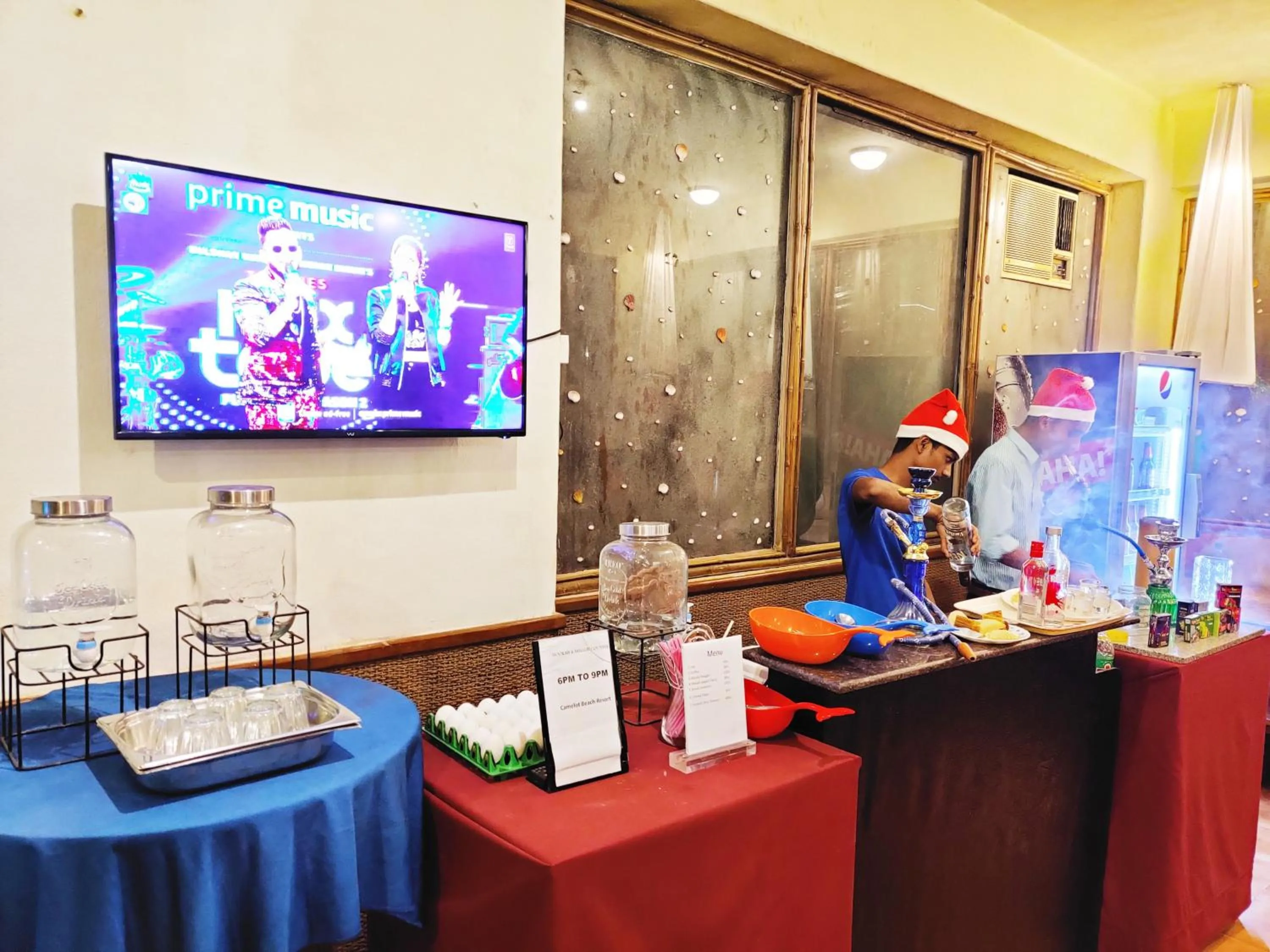 Dining area in The Camelot Beach Resort - Baga