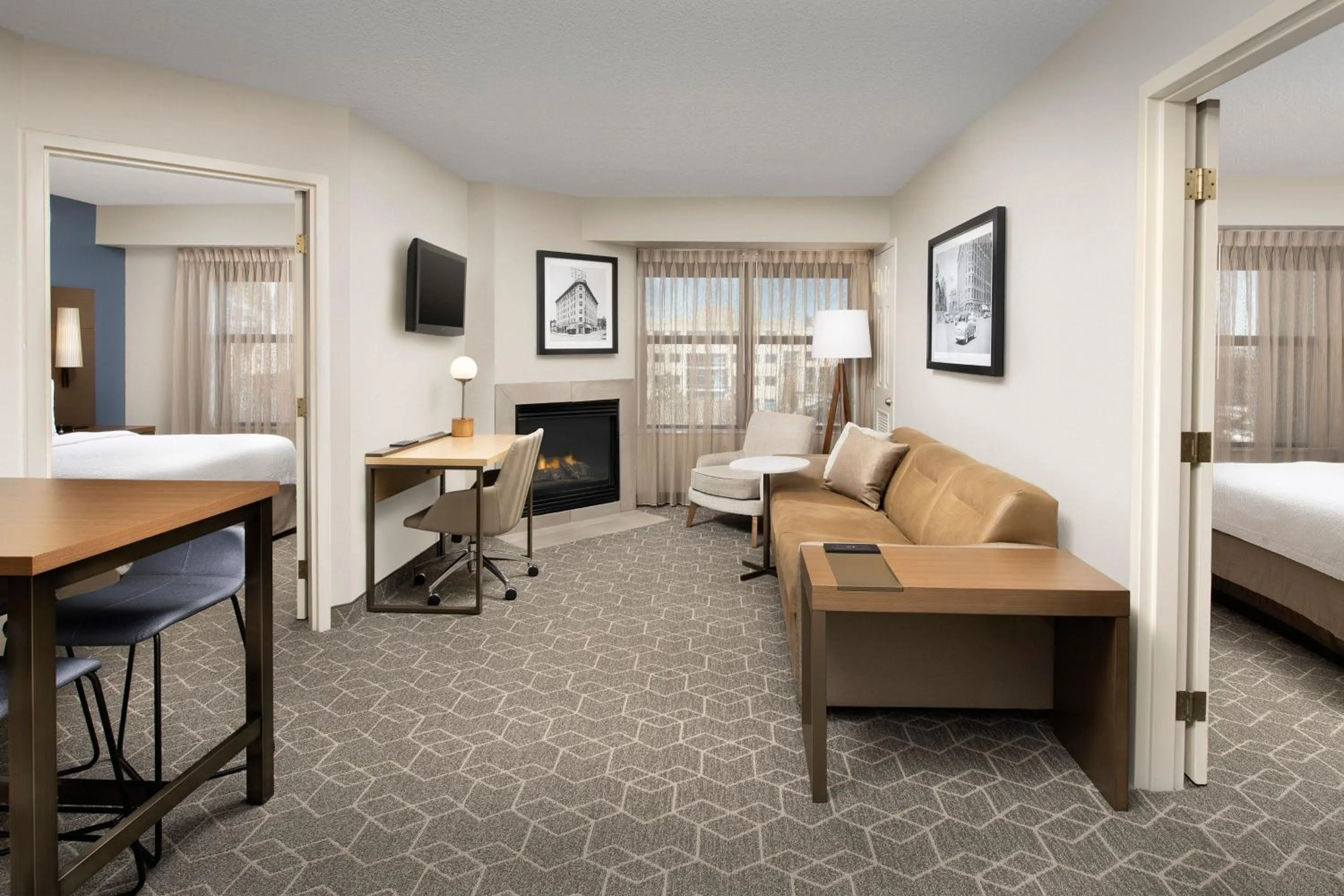 Living room, Bed in Residence Inn Denver South/Park Meadows Mall