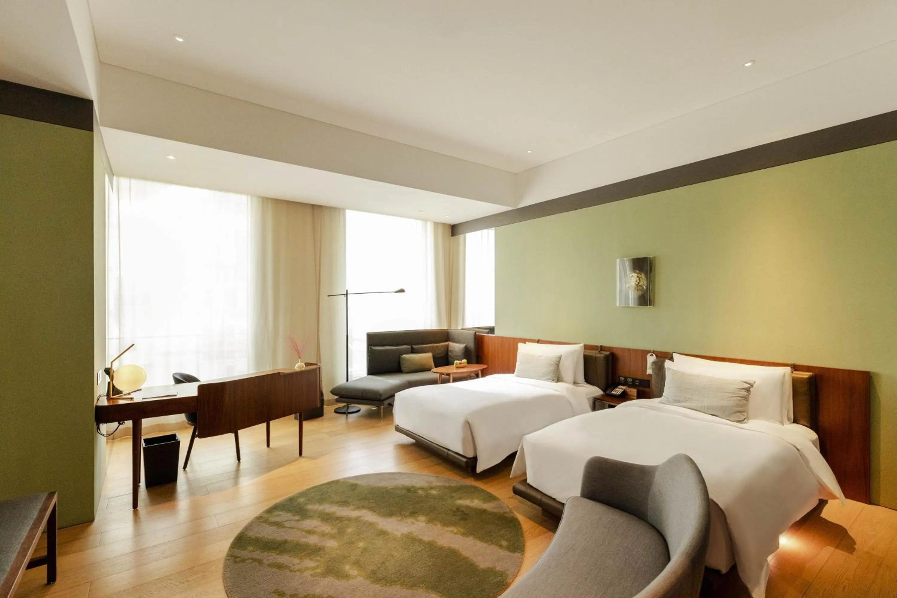 Bed in The Sukhothai Shanghai