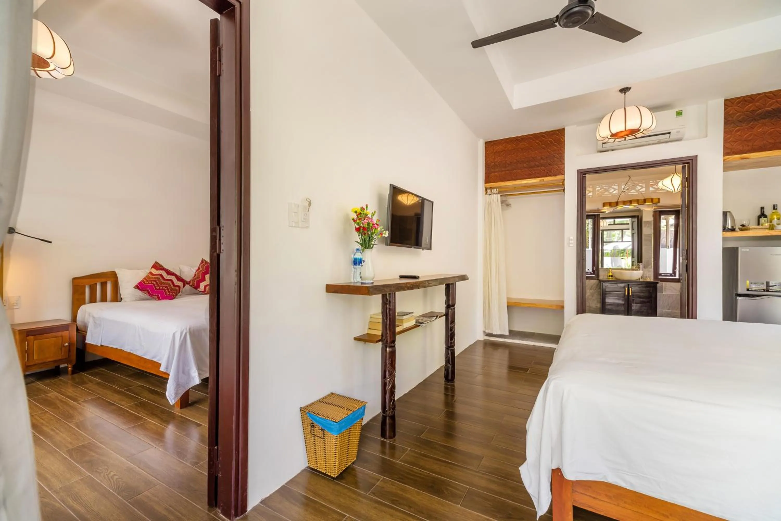 Bedroom, Bed in An Bang Coco Villa