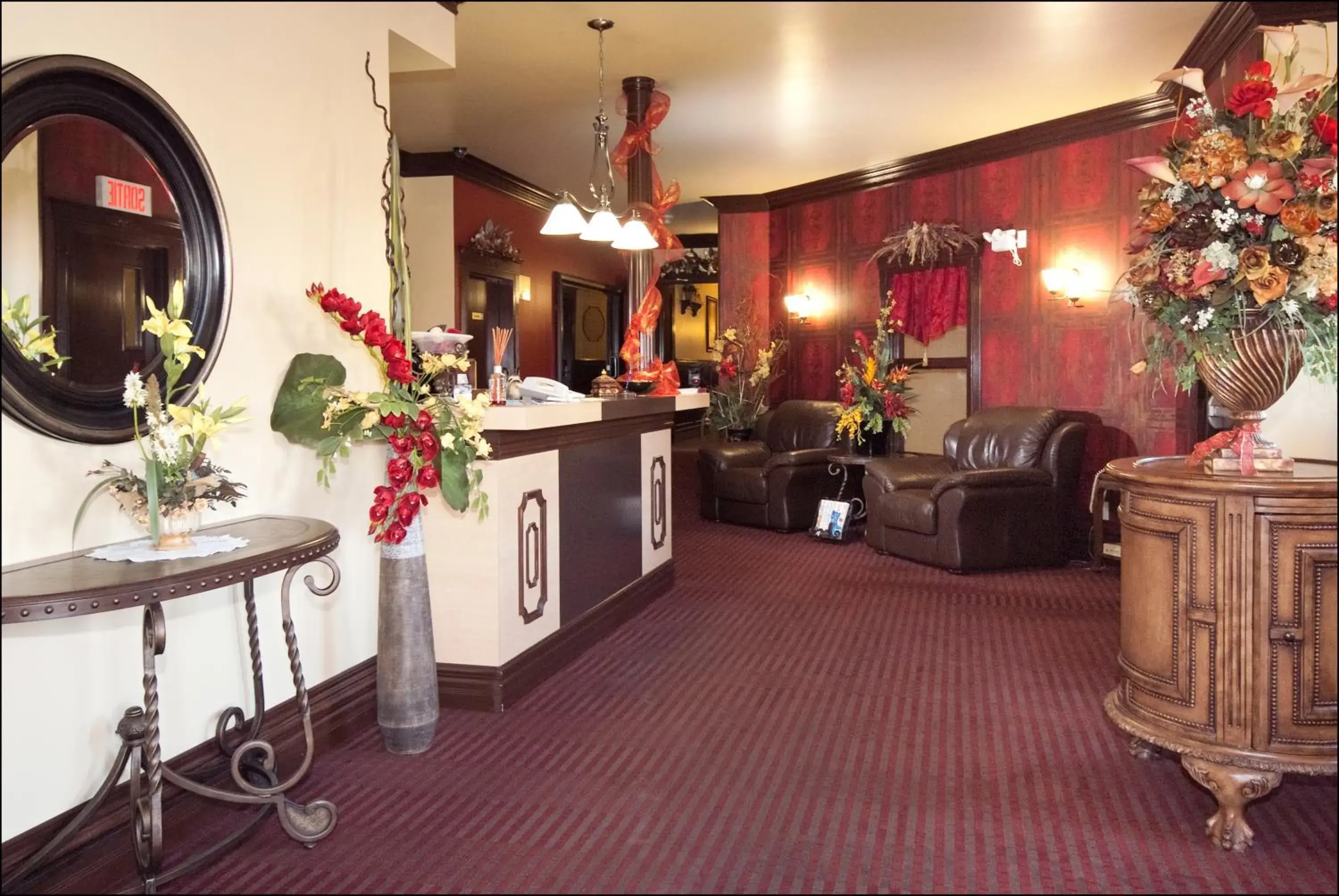 Lobby or reception in Hotel Citadelle Lobby or reception in Hotel Citadelle