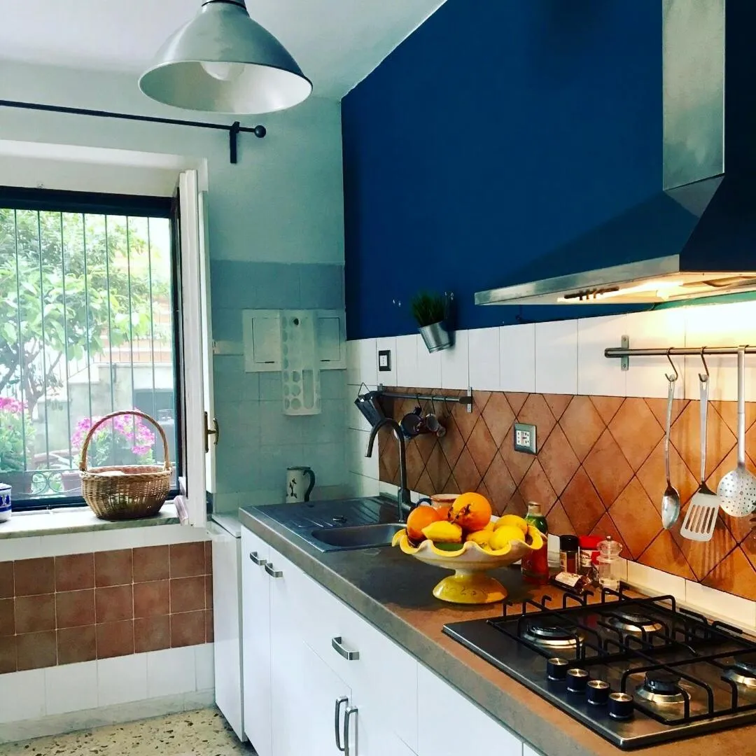Kitchen or kitchenette in Casa Maria