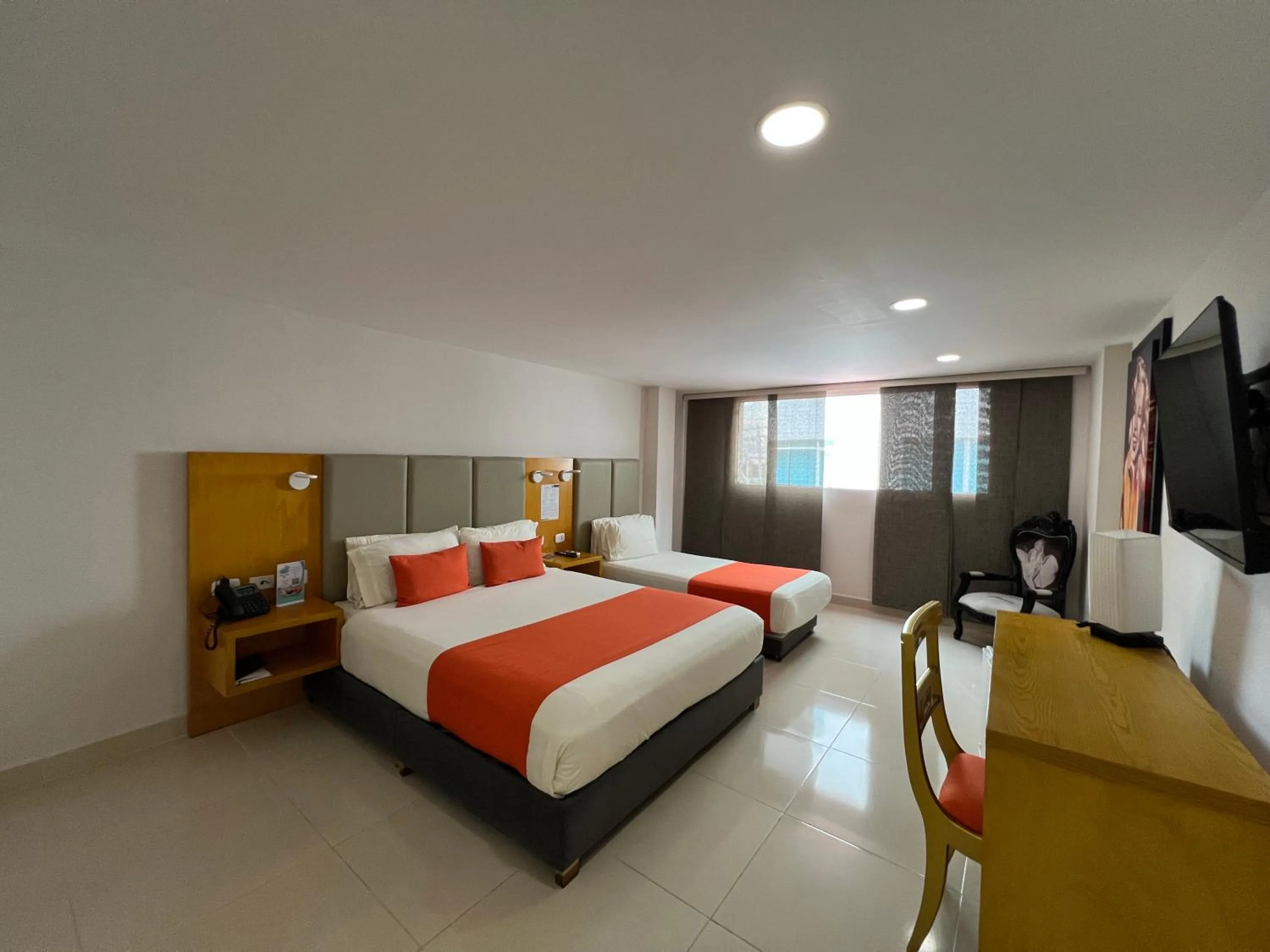 Bed in Hotel American Golf