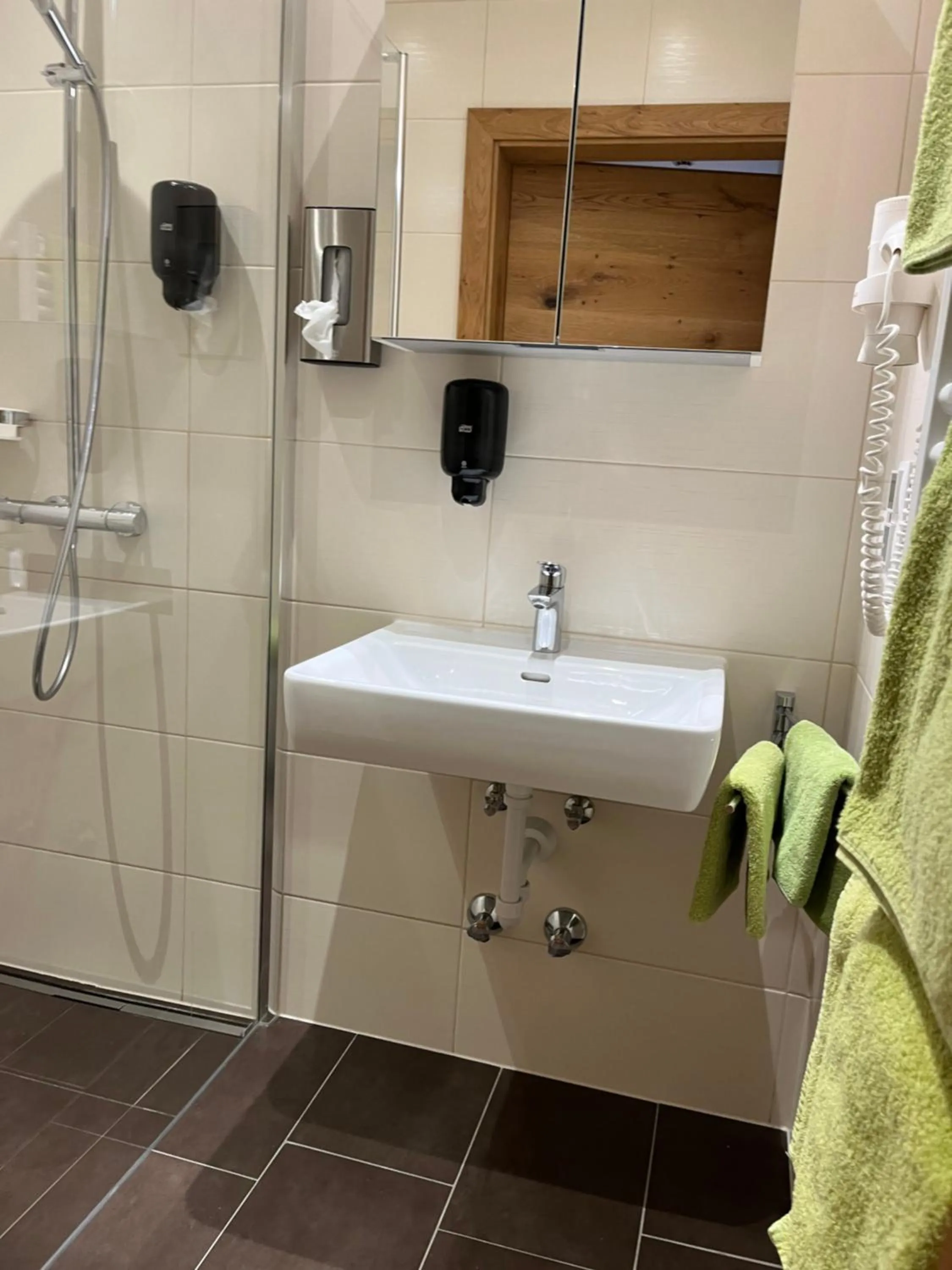 Shower in Apartment Sonnwend