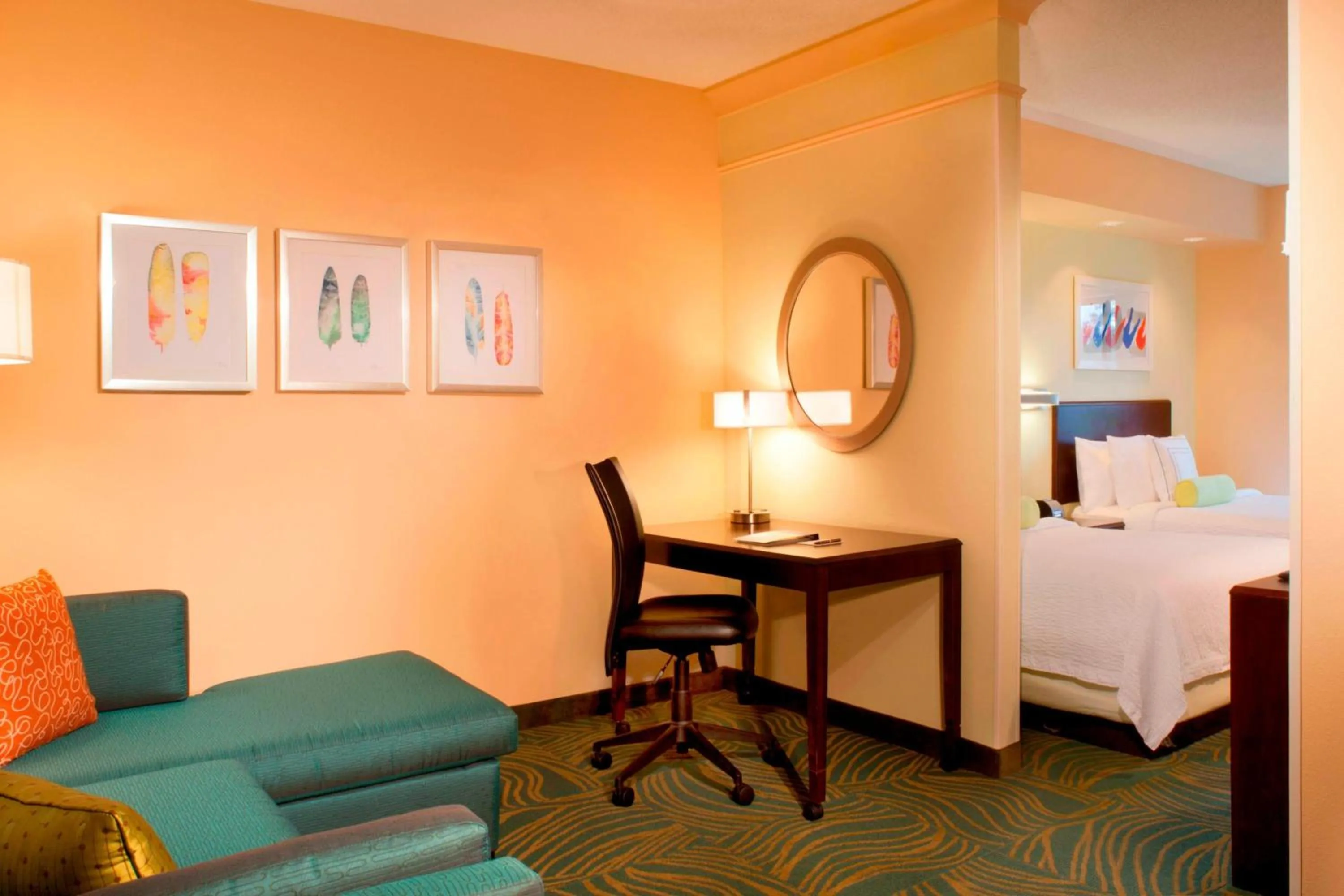 Photo of the whole room, Bed in SpringHill Suites Gainesville