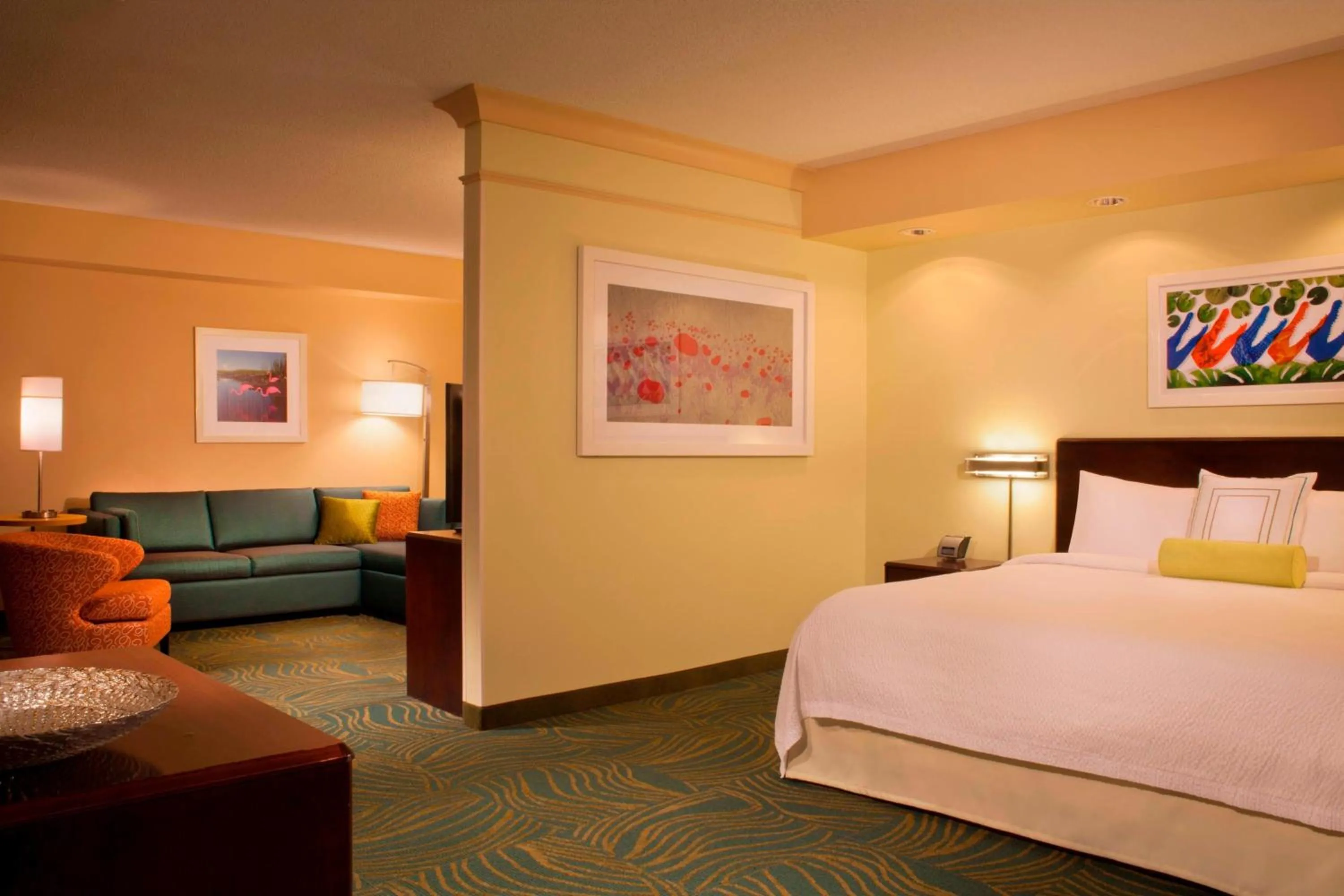 Photo of the whole room, Bed in SpringHill Suites Gainesville