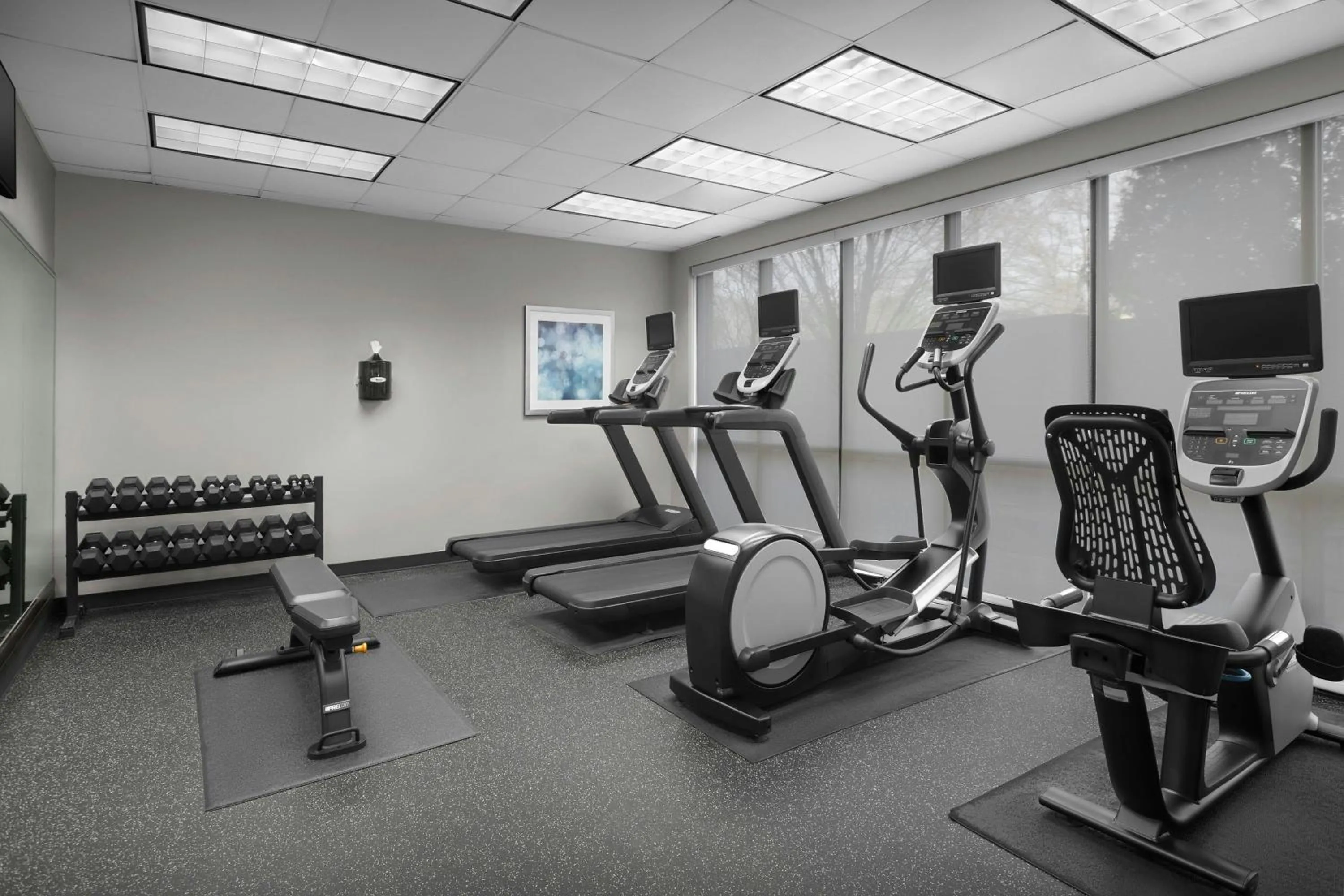 Fitness centre/facilities in Courtyard Greensboro Airport