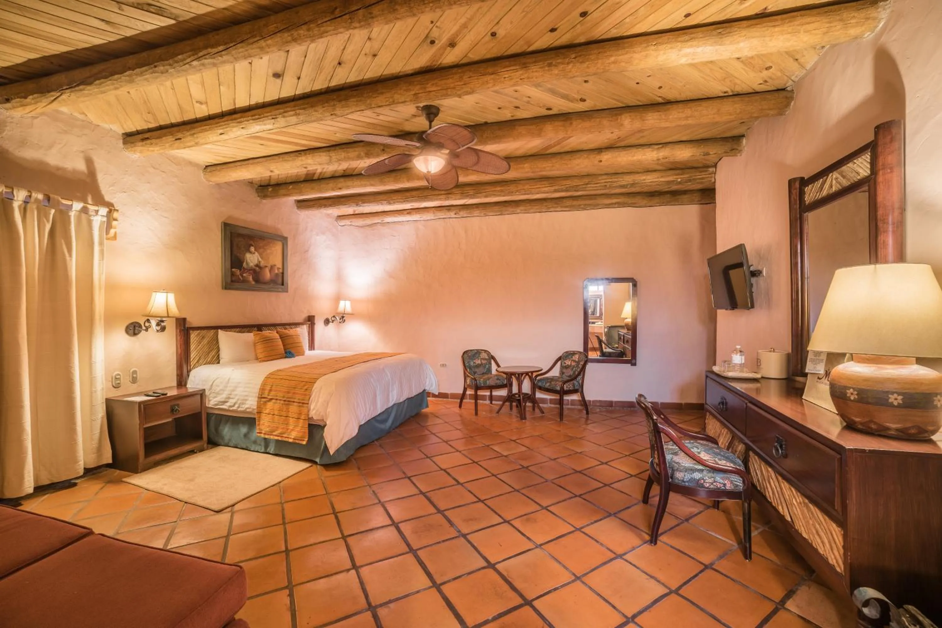 Bed in Hotel Misión Cerocahui a Balderrama Hotel Collection