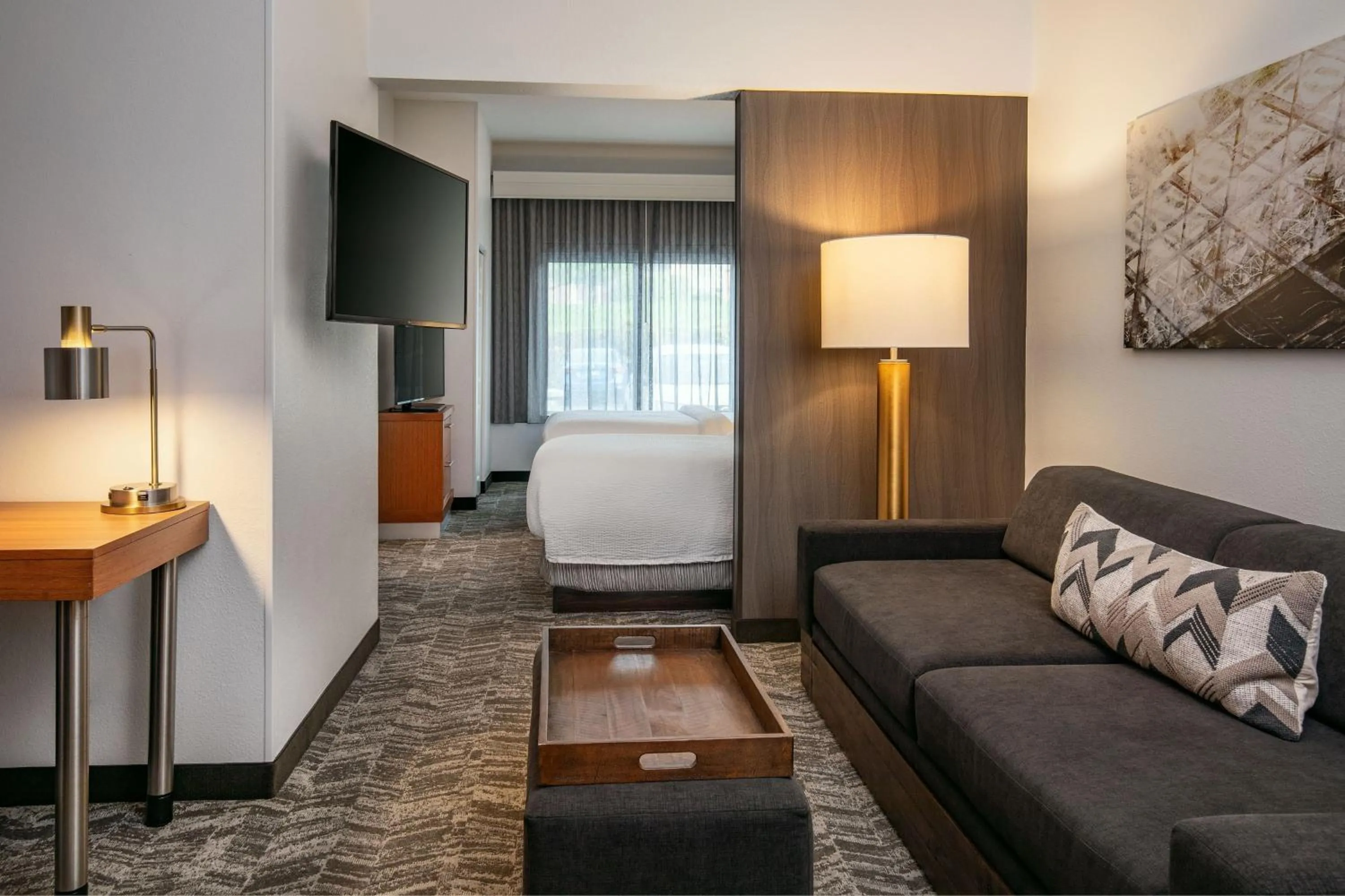 Photo of the whole room, Bed in SpringHill Suites by Marriott Hershey Near The Park