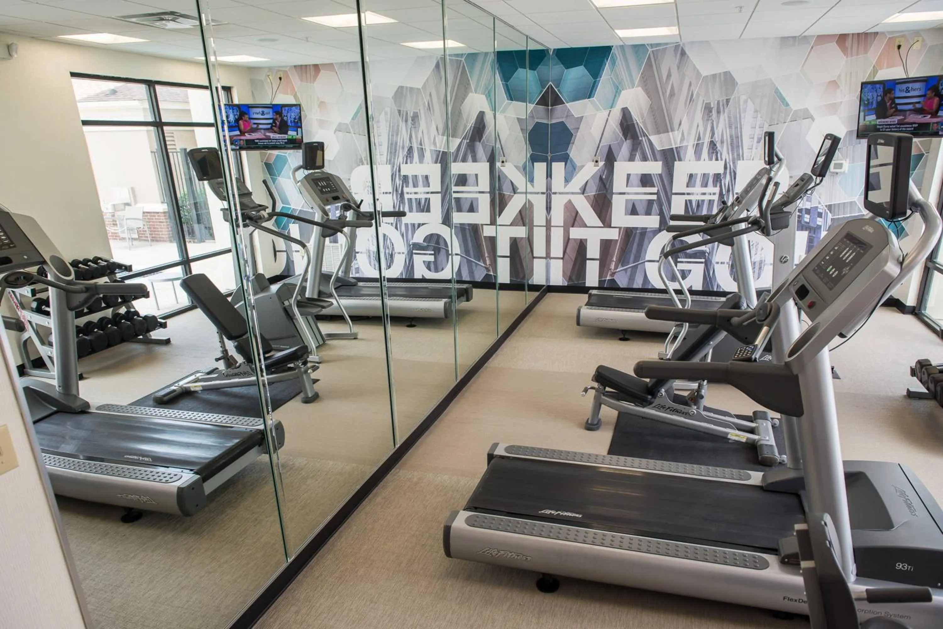 Fitness centre/facilities in SpringHill Suites Houston Pearland
