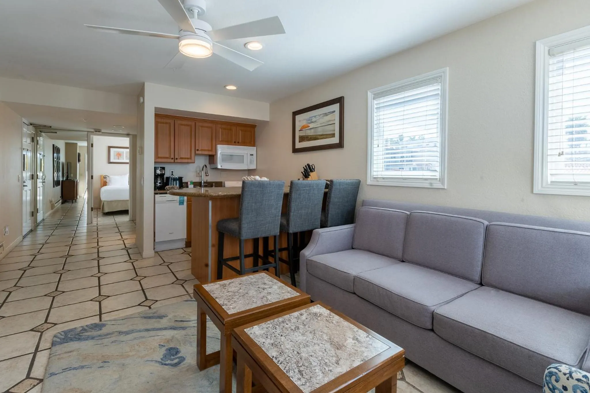 Living room in San Clemente Cove Resort
