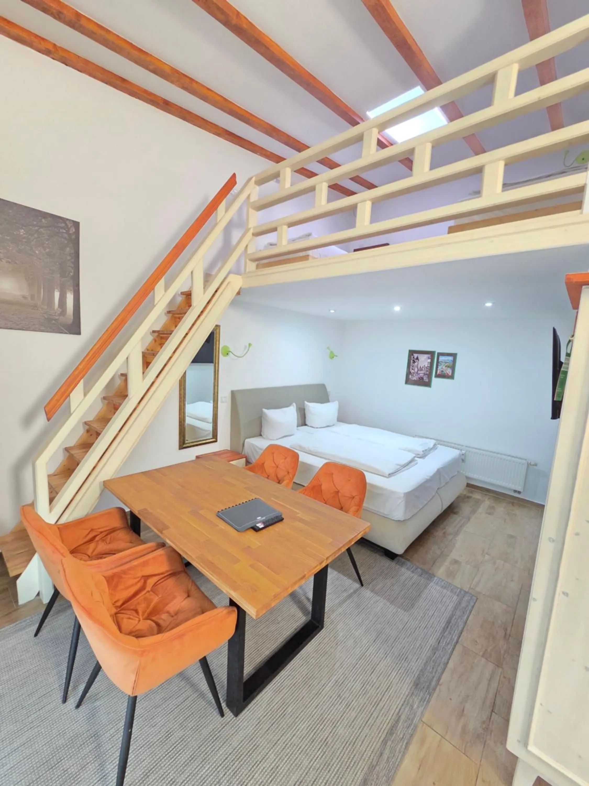 Bed in Marcel Apartments Leipzig