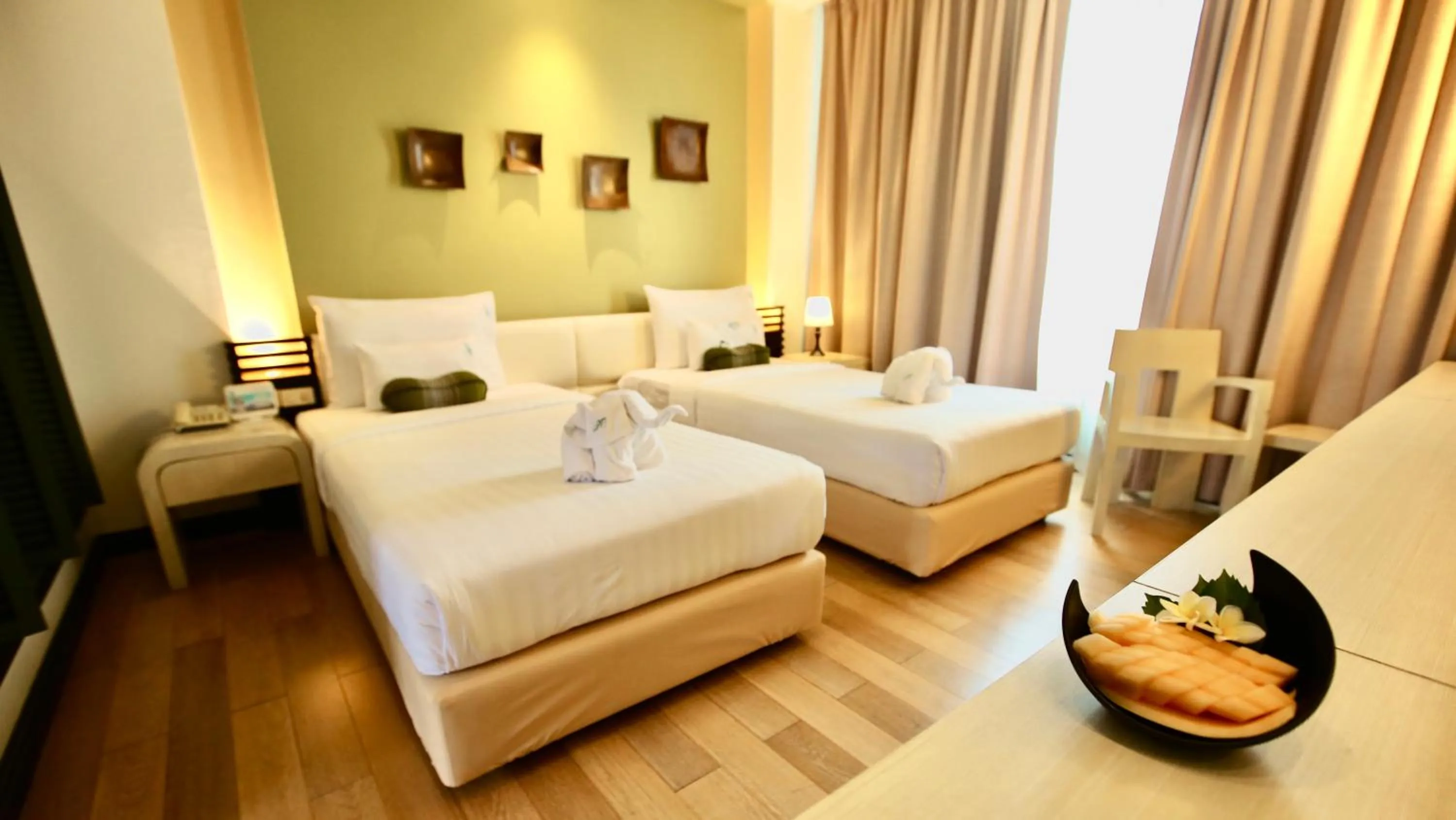 Bed in A-Te Chumphon Hotel - SHA Plus