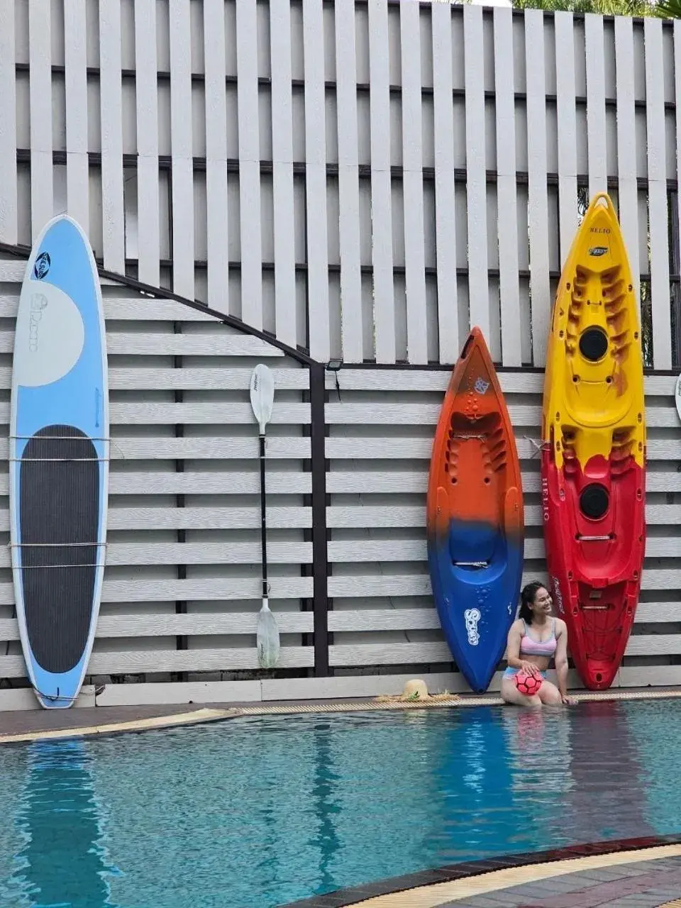 Swimming pool in A-Te Chumphon Hotel - SHA Plus Swimming pool in A-Te Chumphon Hotel - SHA Plus