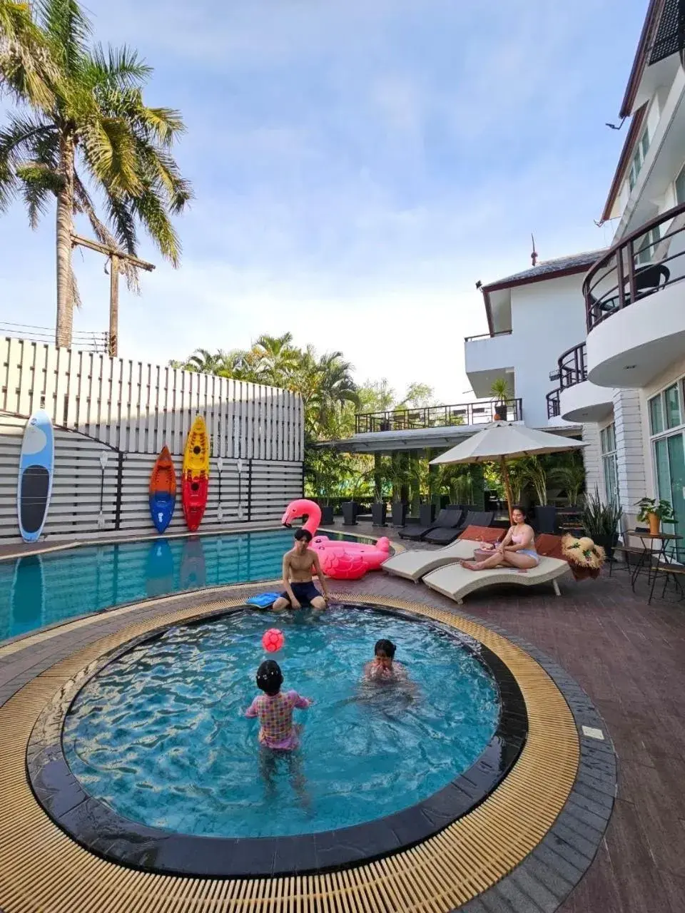 Swimming pool in A-Te Chumphon Hotel - SHA Plus Swimming pool in A-Te Chumphon Hotel - SHA Plus