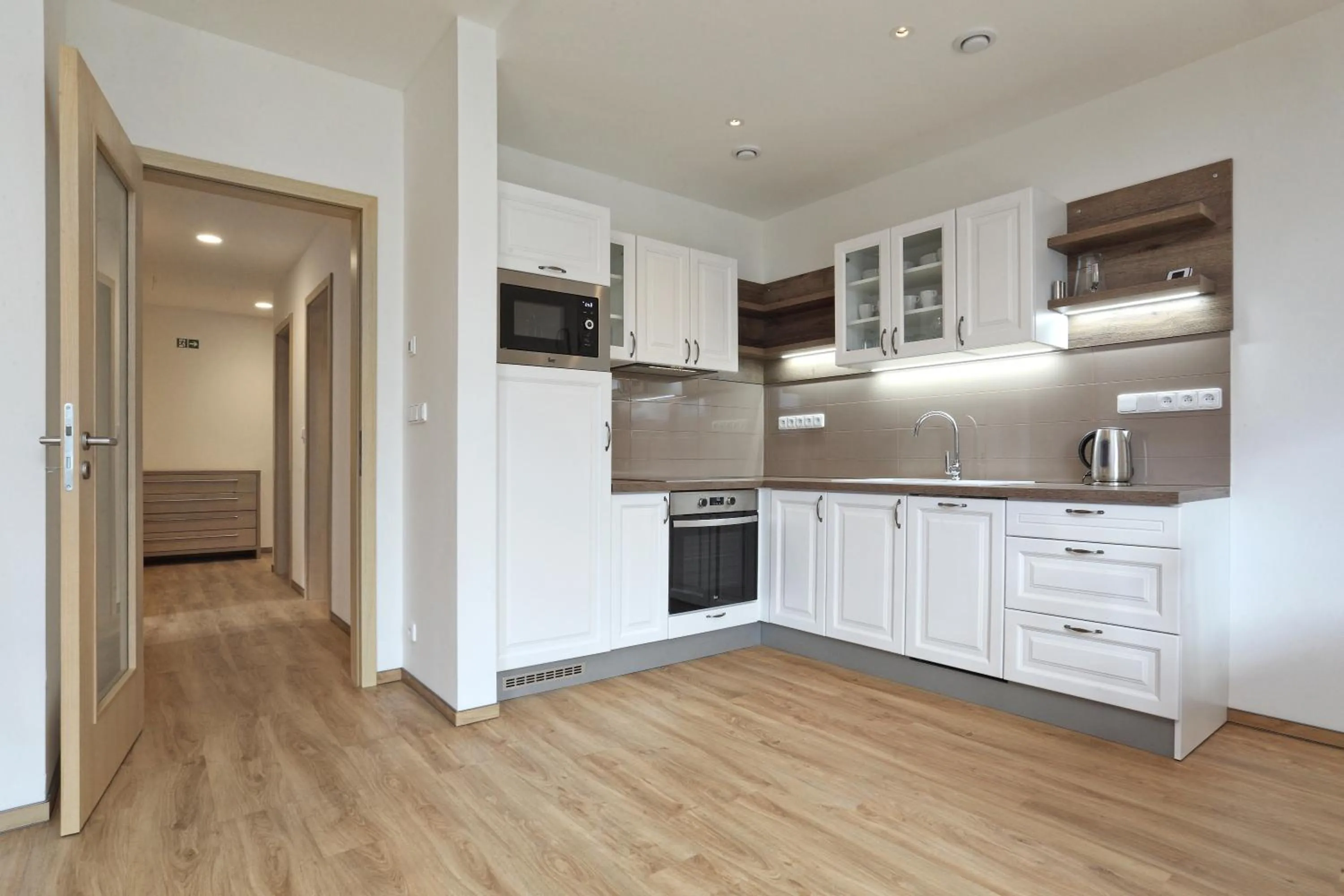 Kitchen or kitchenette in Apartmány Terasy Café