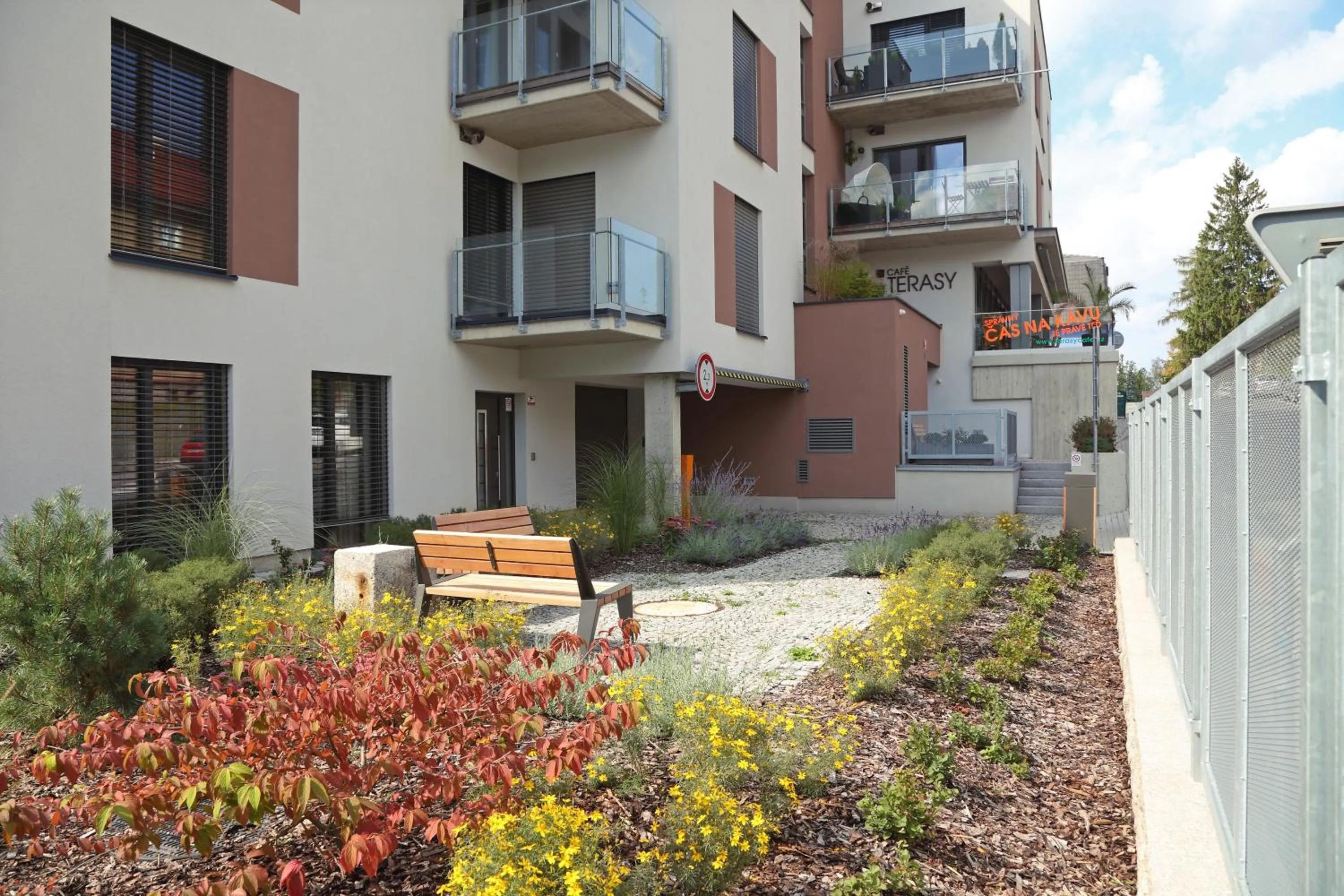 Property building in Apartmány Terasy Café