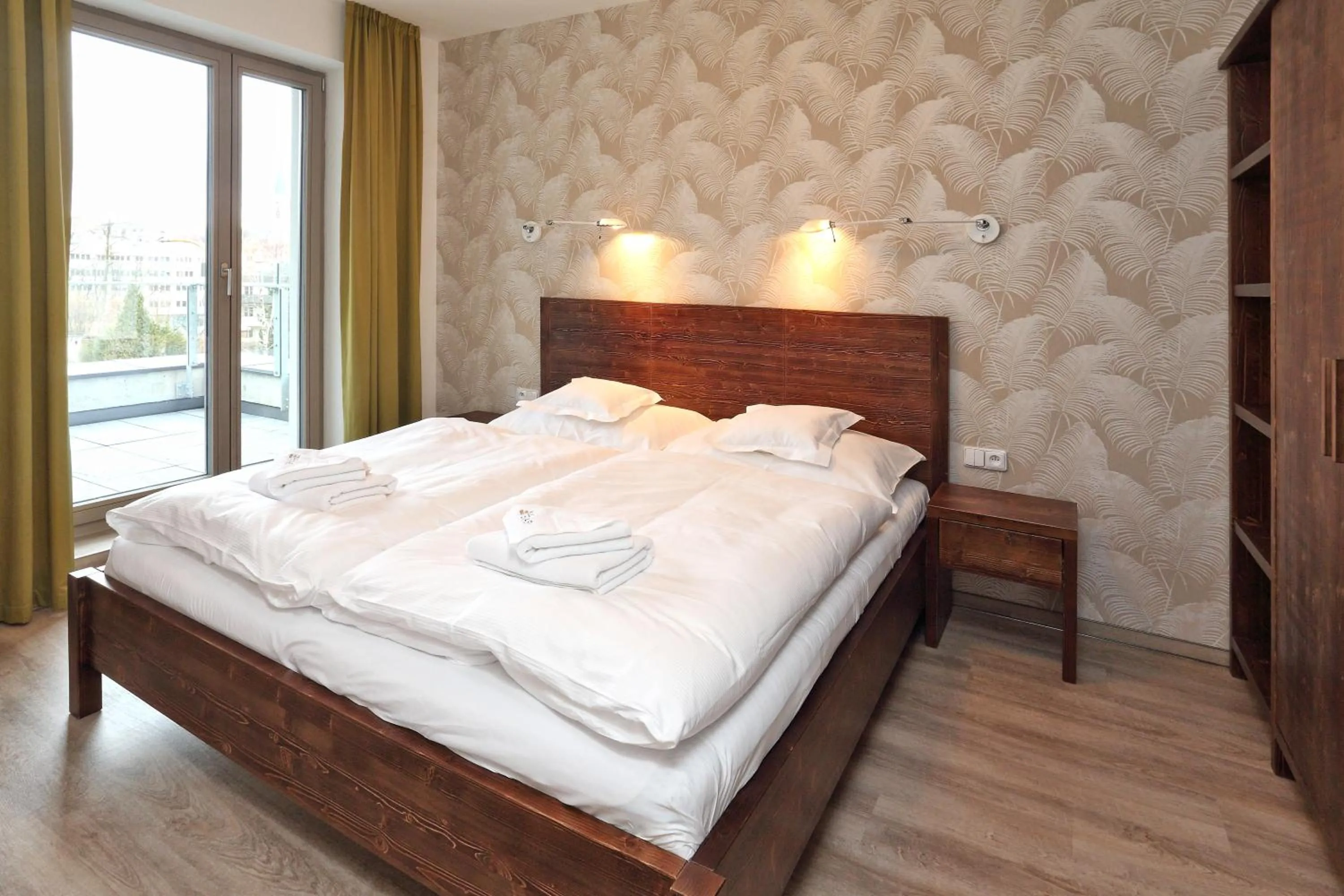 Bedroom, Bed in Apartmány Terasy Café