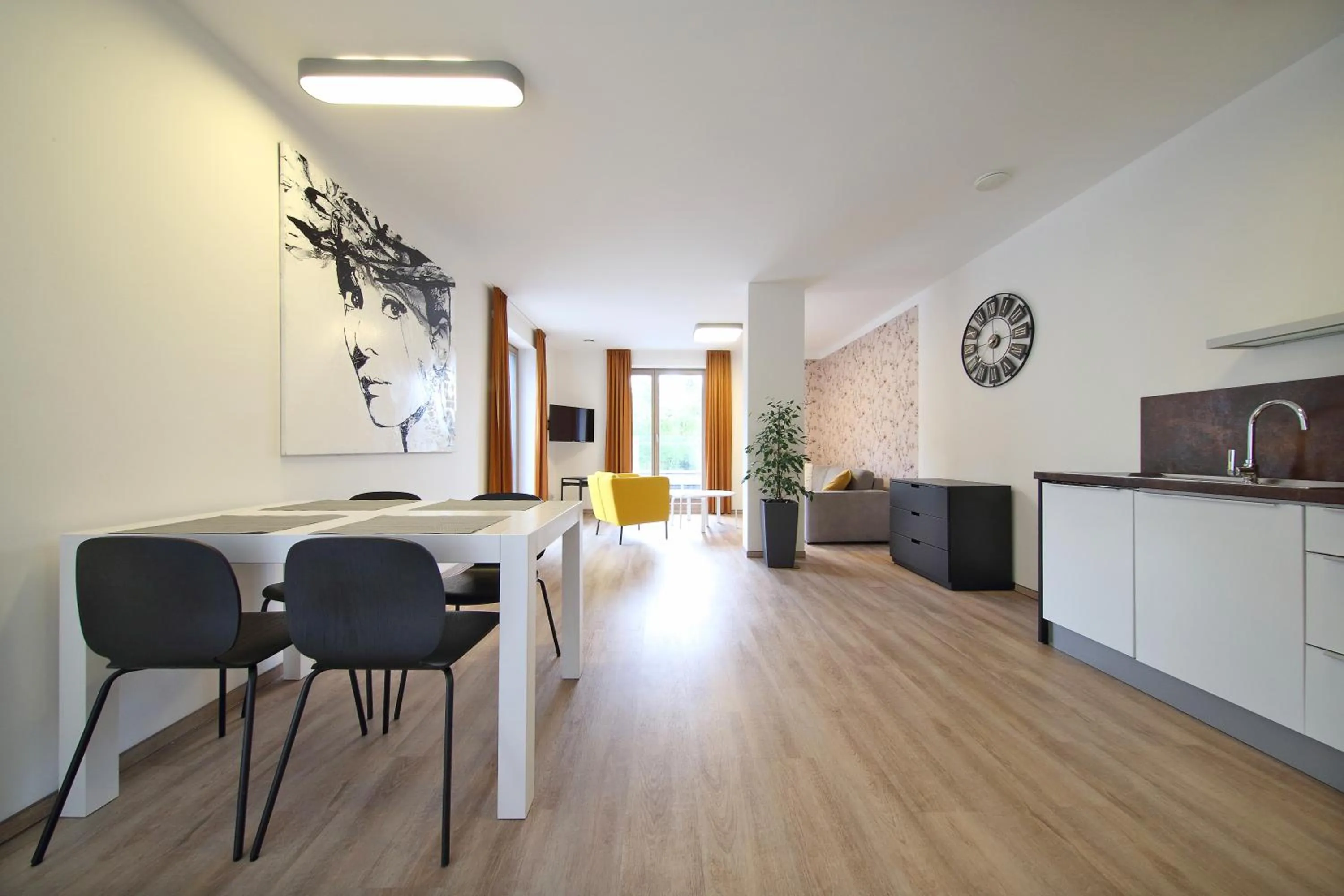 Kitchen or kitchenette in Apartmány Terasy Café