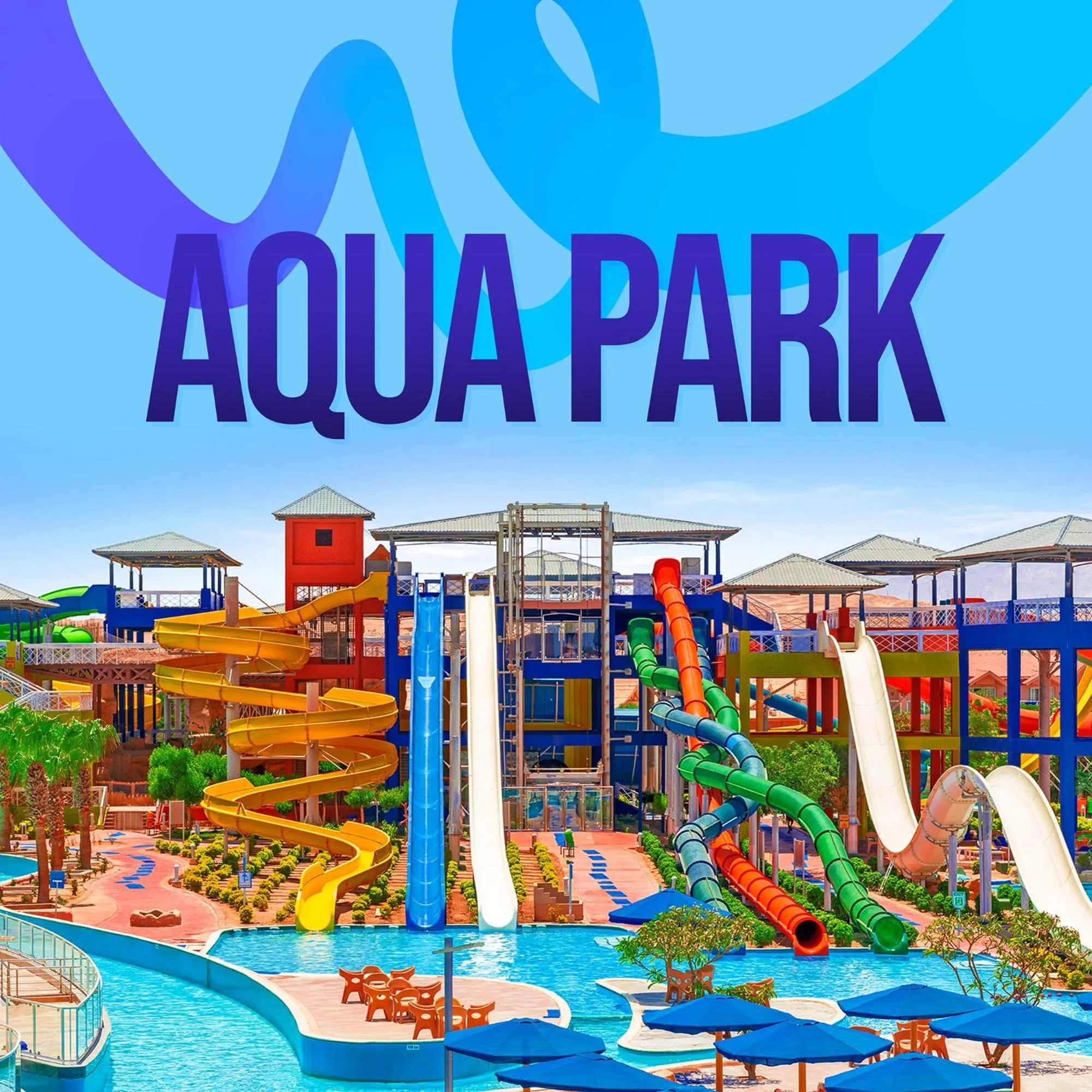 Aqua park in Pickalbatros Jungle Aqua Park - Neverland Hurghada