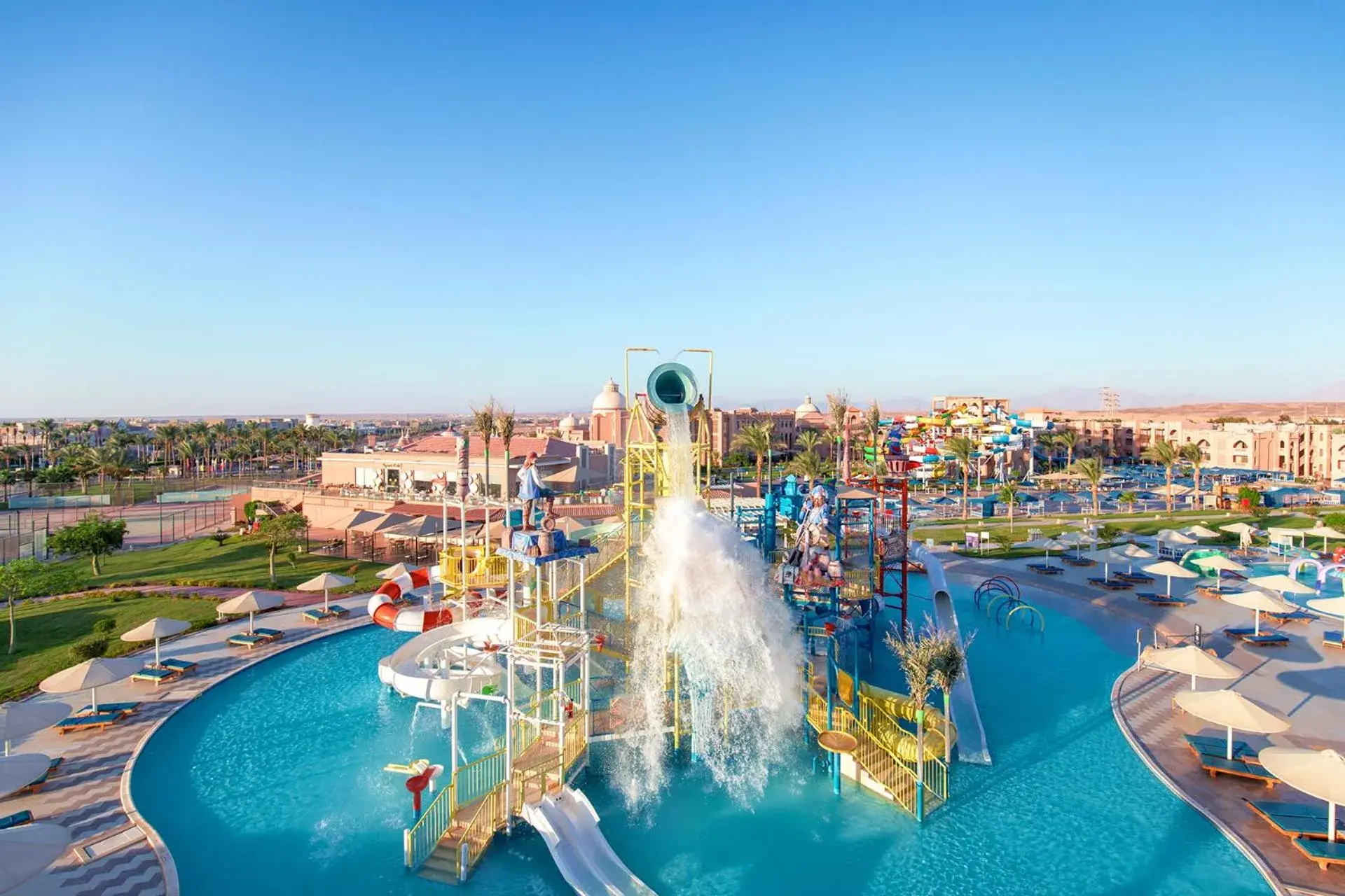 Bird's eye view, Swimming Pool in Pickalbatros Aqua Blu Resort - Hurghada