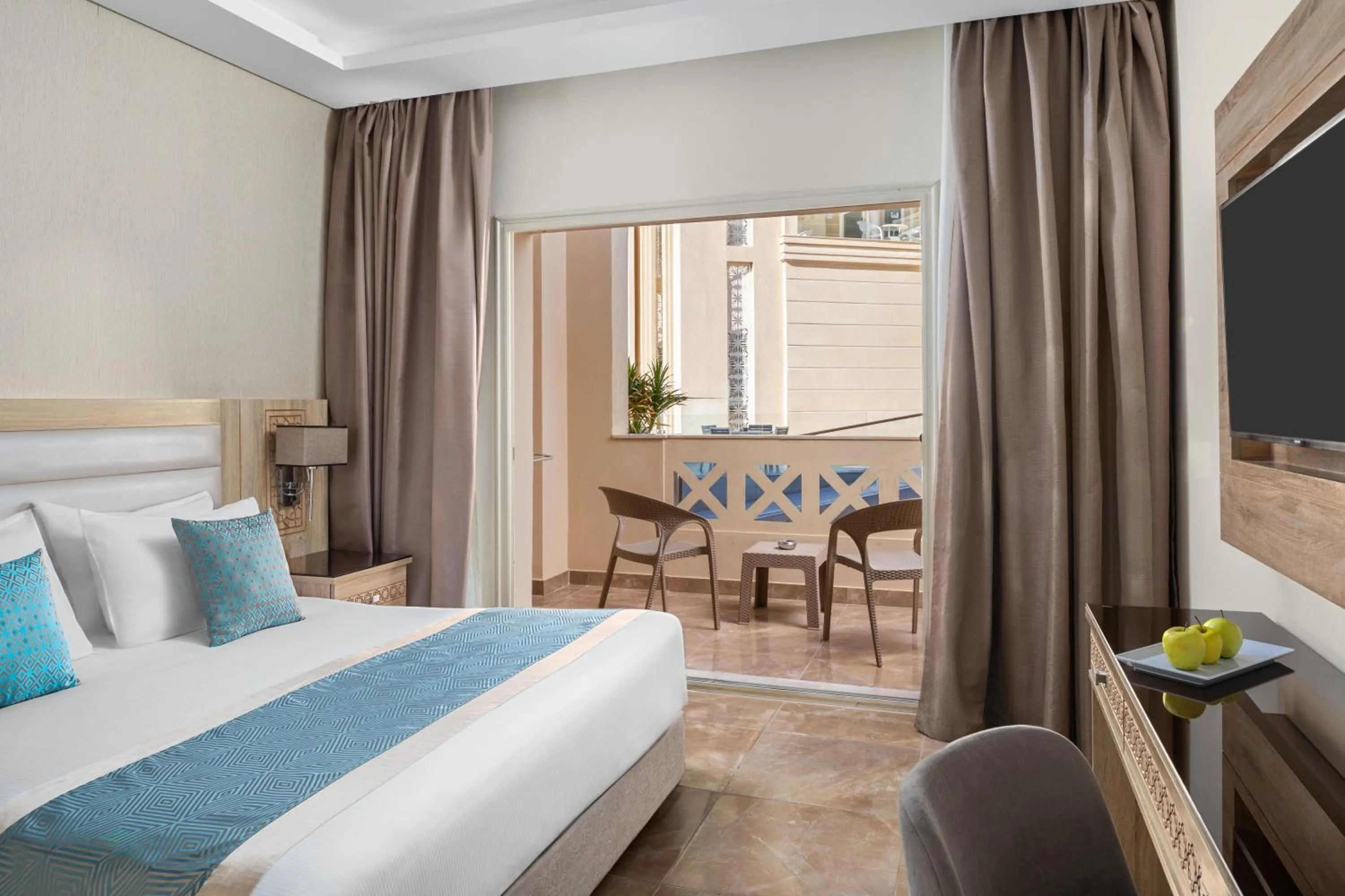 Bed in Pickalbatros Aqua Blu Resort - Hurghada