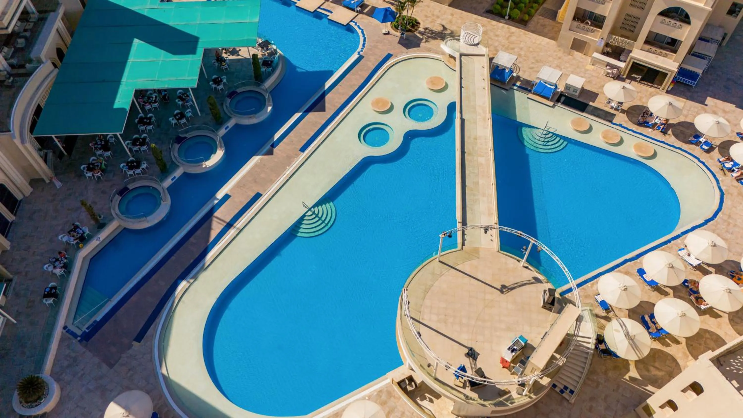 Bird's eye view in Pickalbatros Aqua Blu Resort - Hurghada