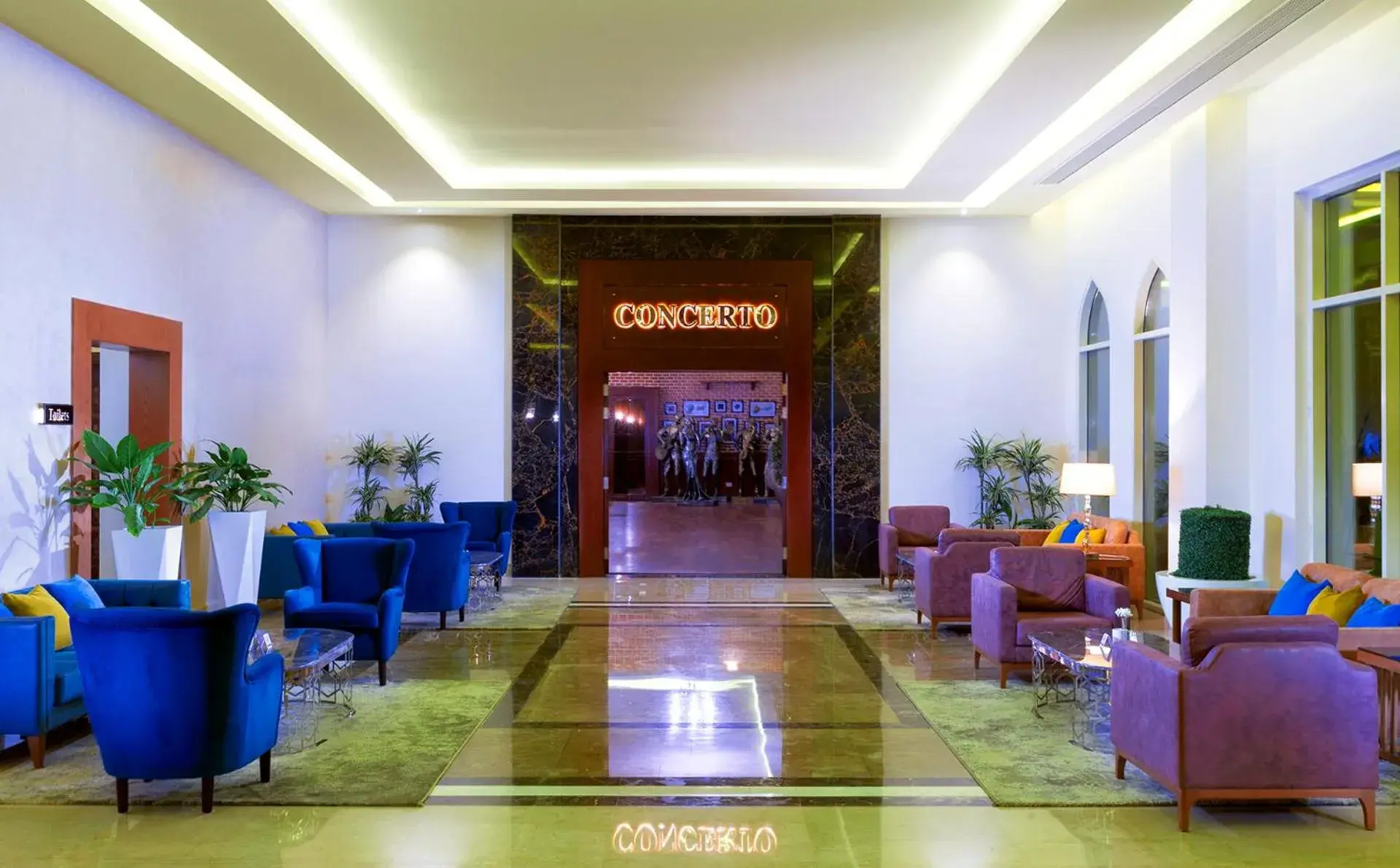 Lounge or bar, Lobby/Reception in Pickalbatros Aqua Blu Resort - Hurghada
