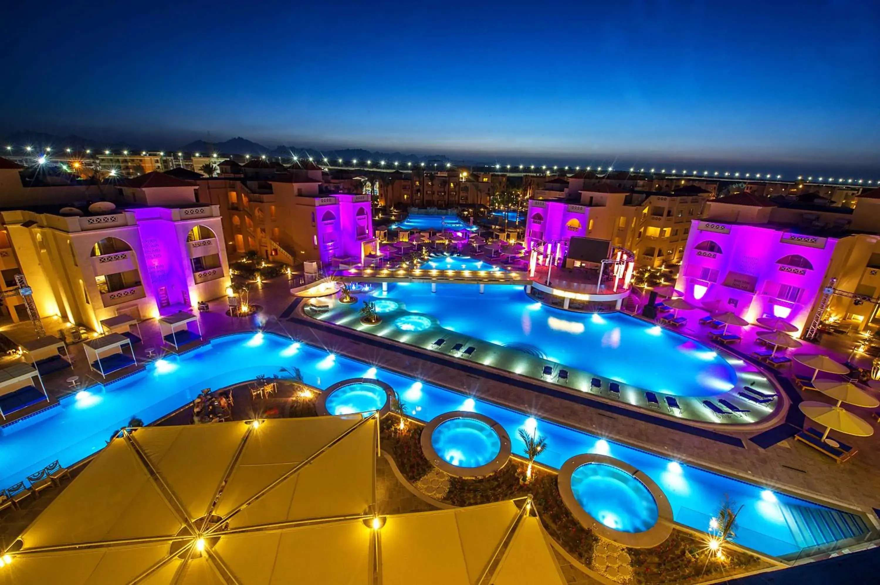 Bird's eye view, Pool View in Pickalbatros Aqua Blu Resort - Hurghada