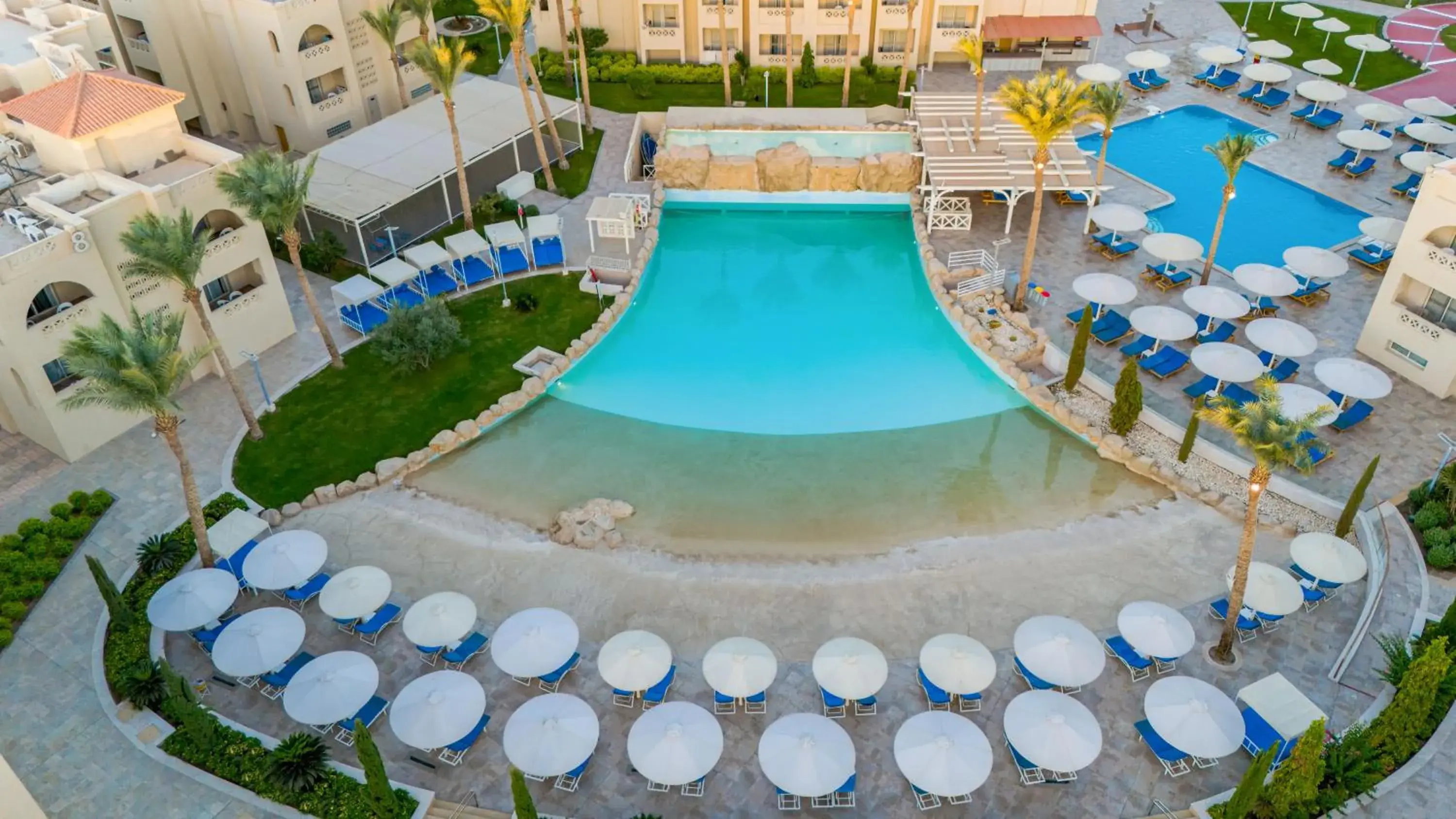 Bird's eye view in Pickalbatros Aqua Blu Resort - Hurghada Bird's eye view in Pickalbatros Aqua Blu Resort - Hurghada