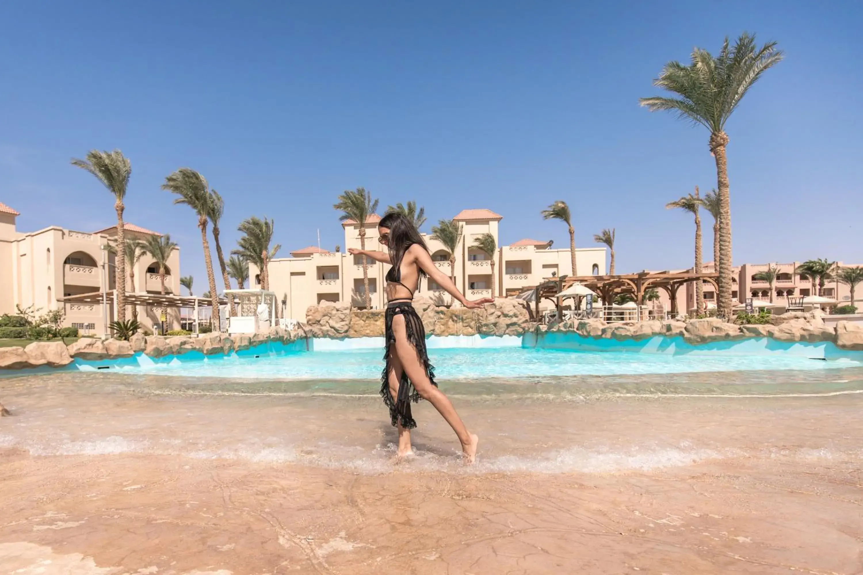 Pool view, Swimming Pool in Pickalbatros Aqua Blu Resort - Hurghada