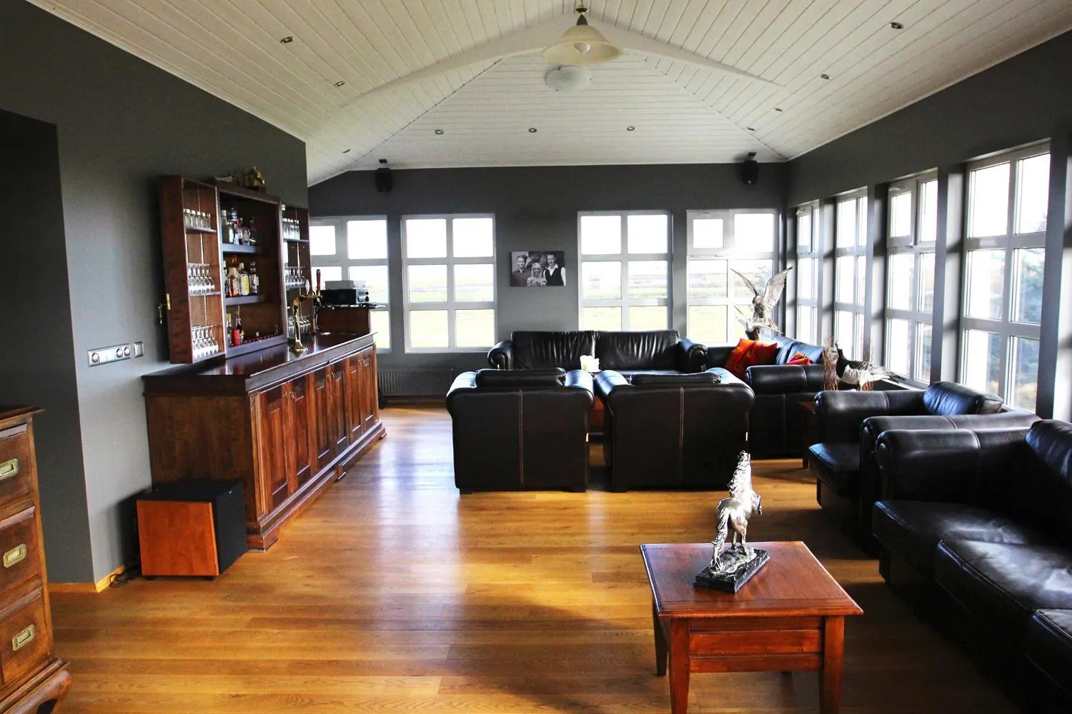 Living room in Ármót Guesthouse