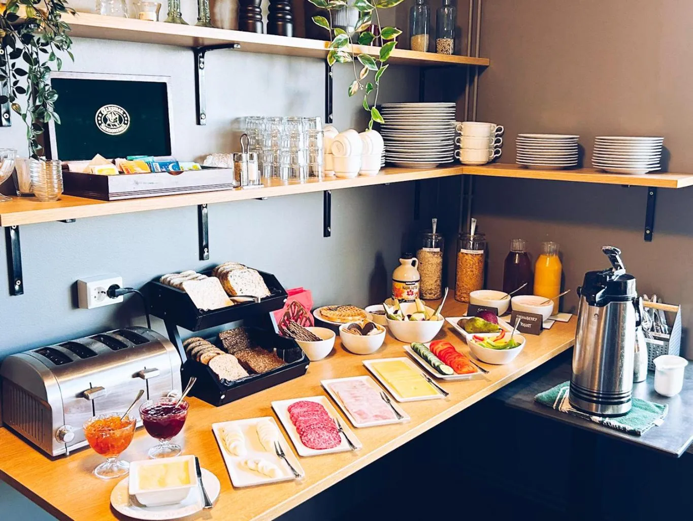 Buffet breakfast in Ármót Guesthouse