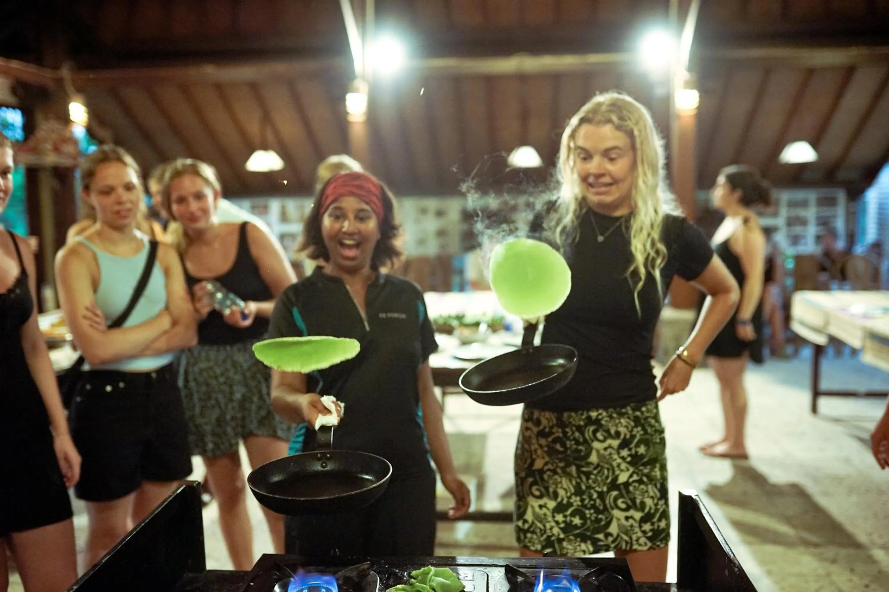 group of guests in Puri Lumbung Cottages Restaurant & Spa Munduk