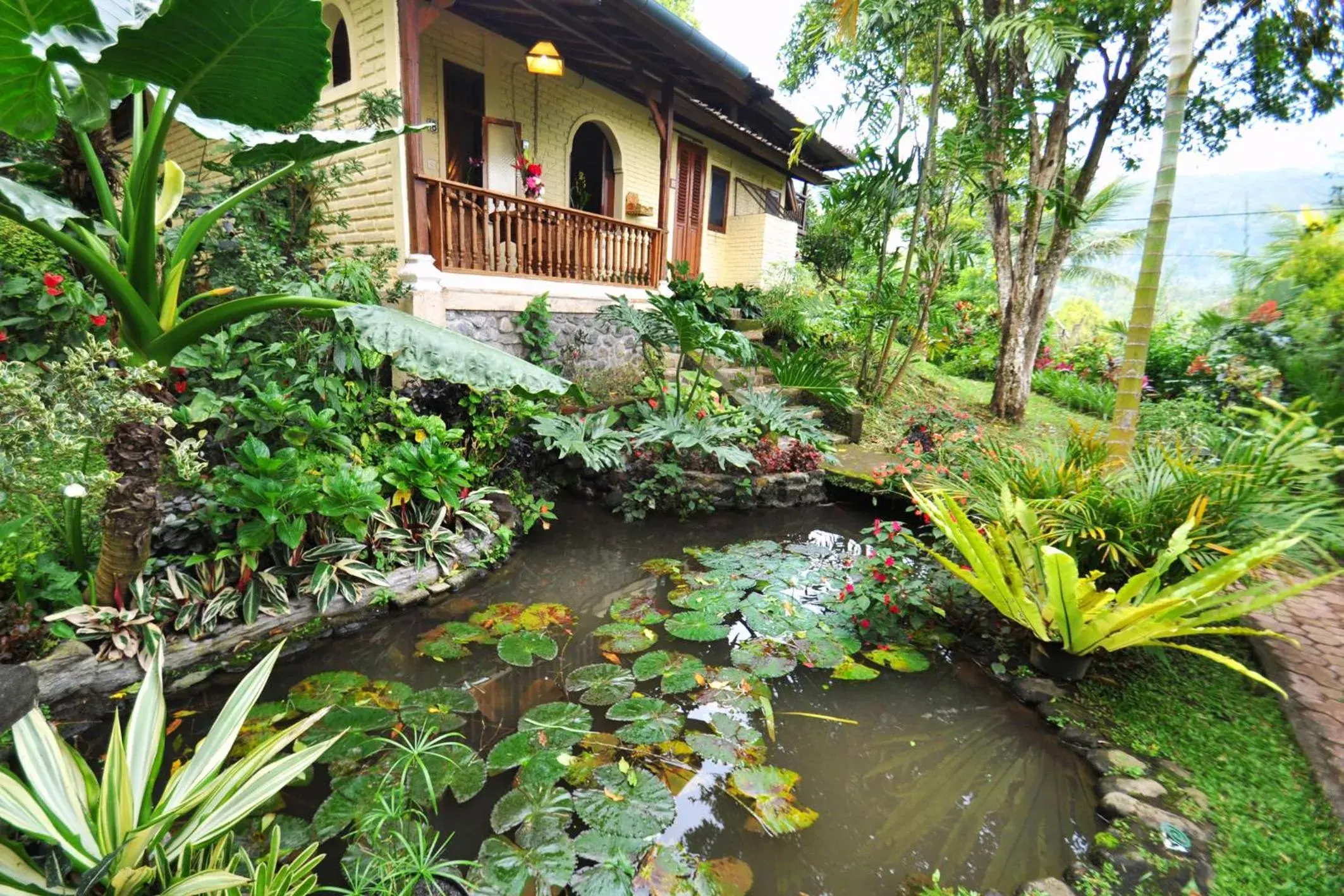 Double or Twin Room with Garden View in Puri Lumbung Cottages Restaurant & Spa Munduk Double or Twin Room with Garden View in Puri Lumbung Cottages Restaurant & Spa Munduk