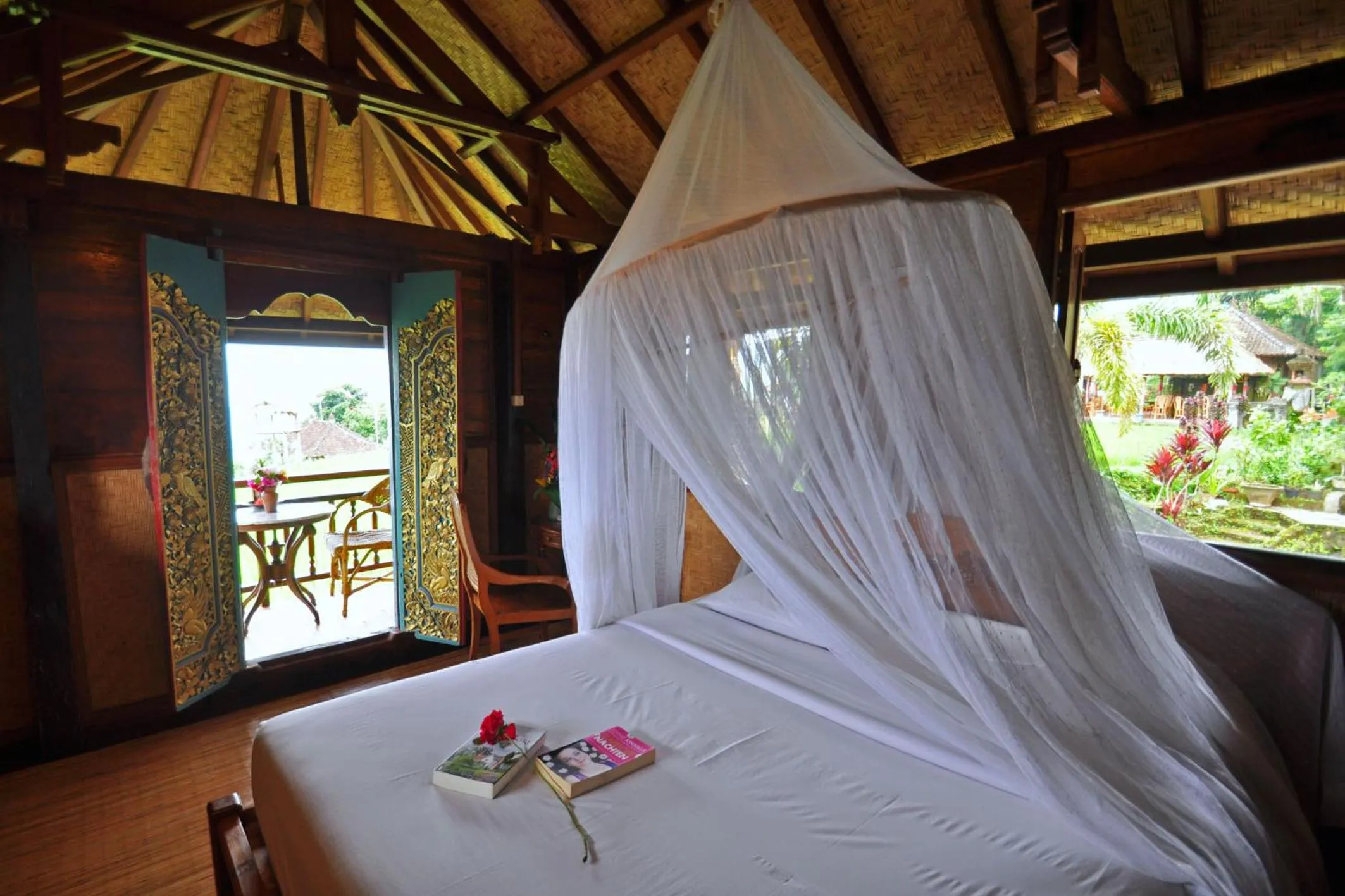 Bedroom, Bed in Puri Lumbung Cottages Restaurant & Spa Munduk