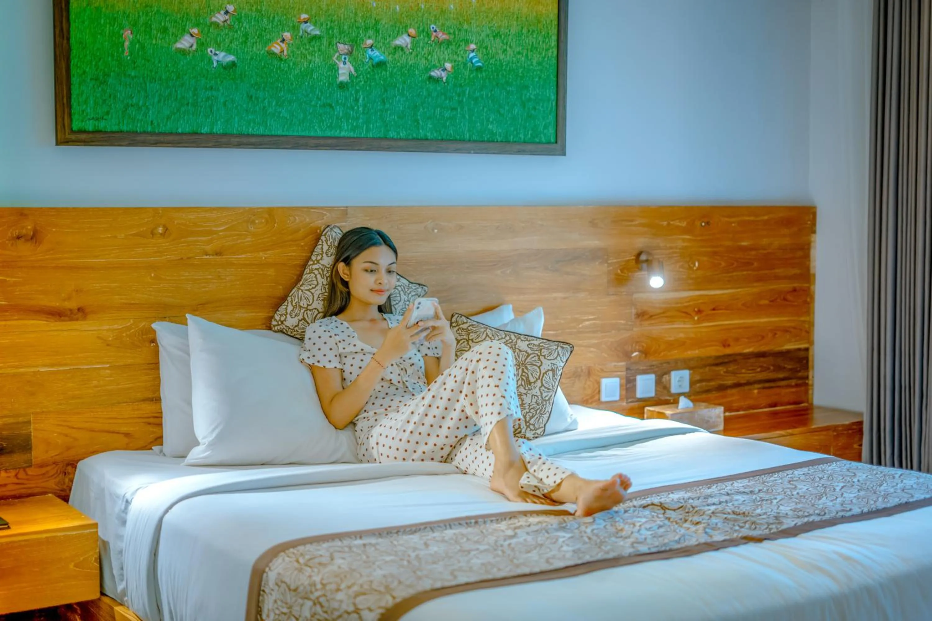 Bedroom, Bed in Garden View Ubud