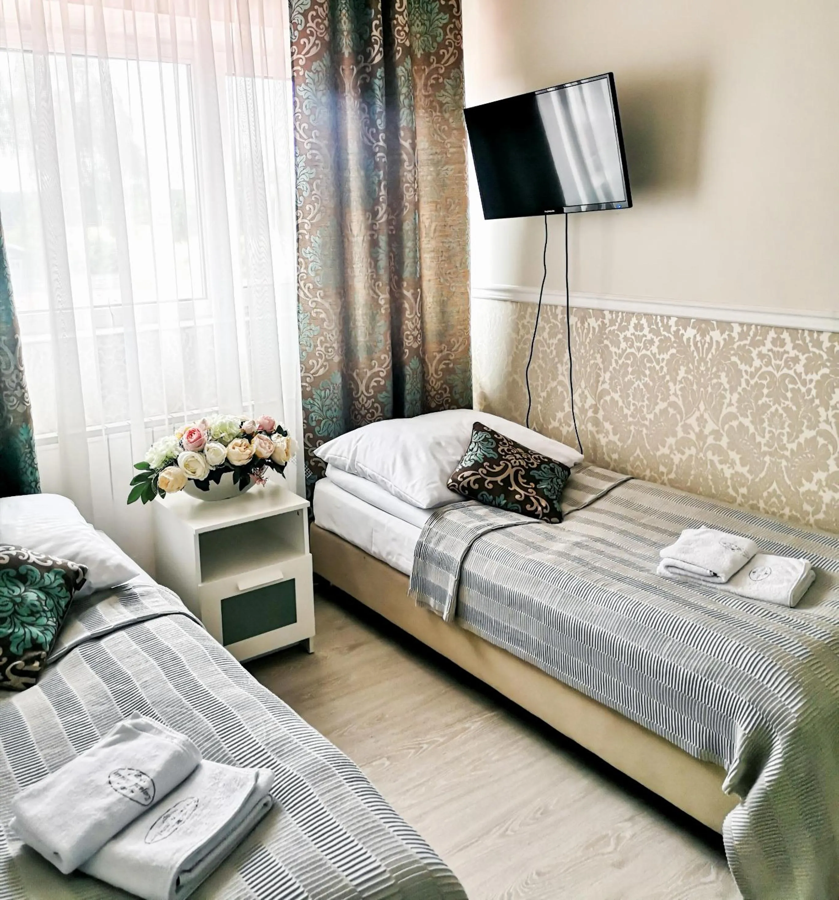 Bed in Hotel Zajazd Tumidaj