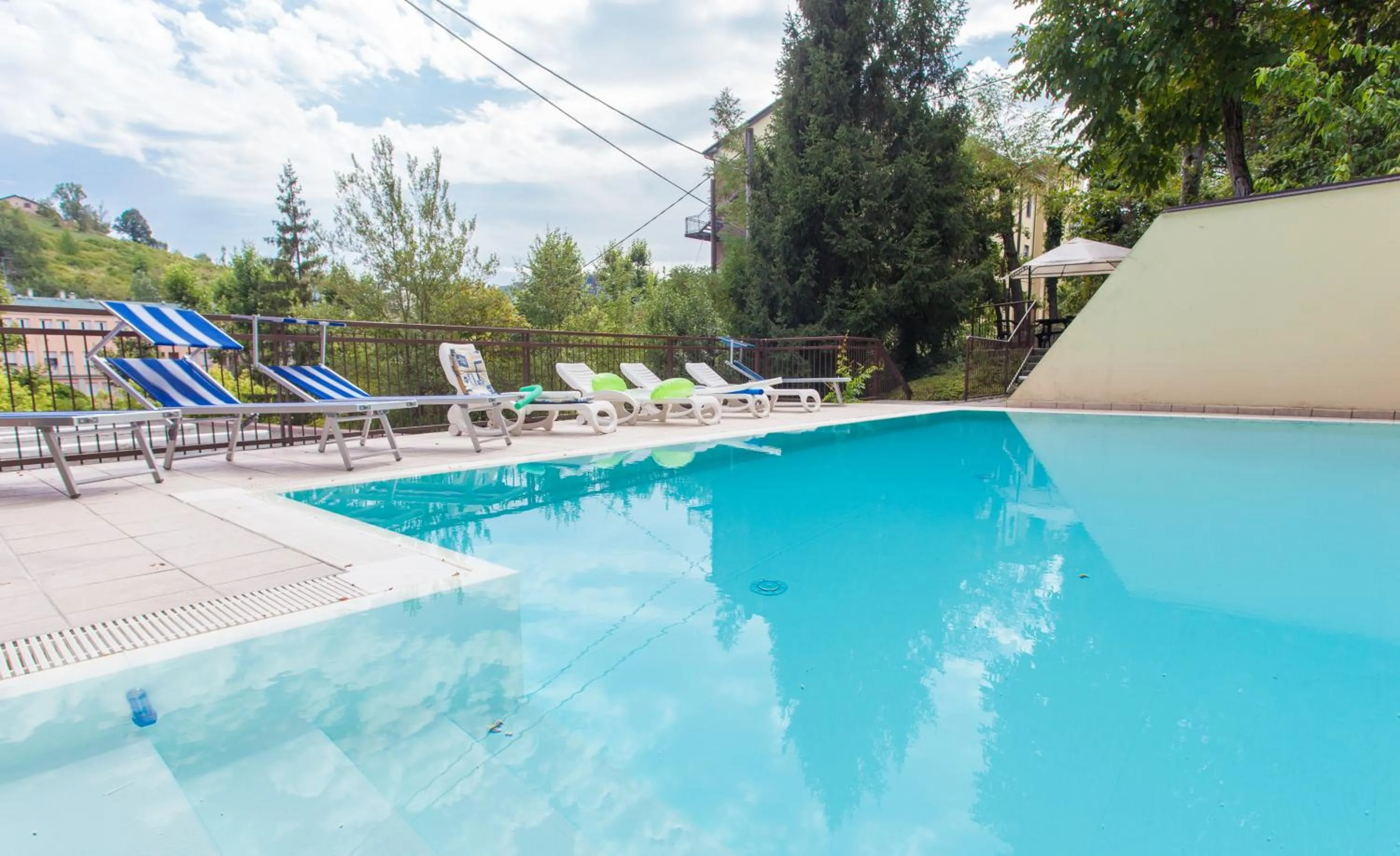 Pool view in Hotel Quisisana