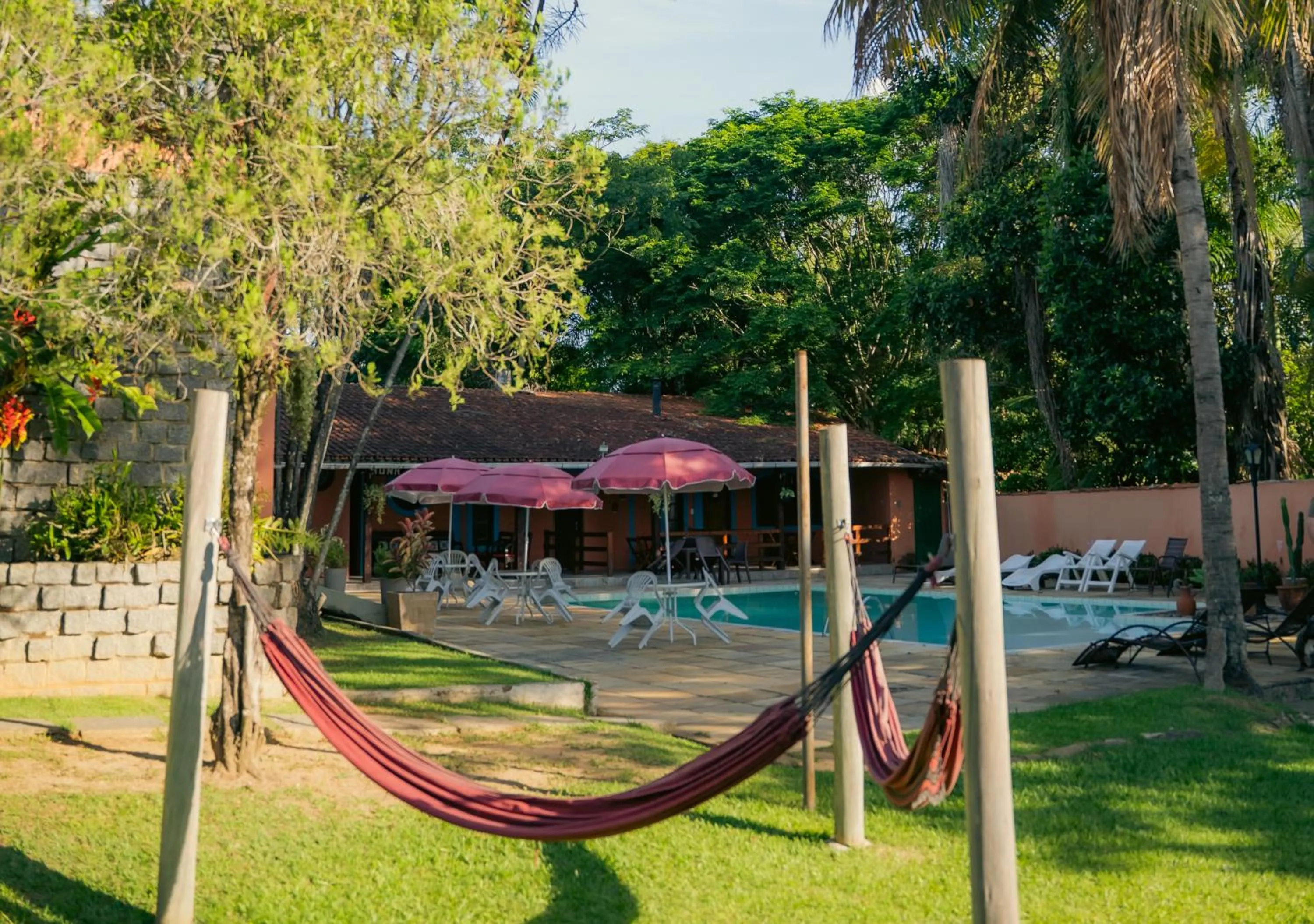 Pool view in Pousada Flor de Penedo
