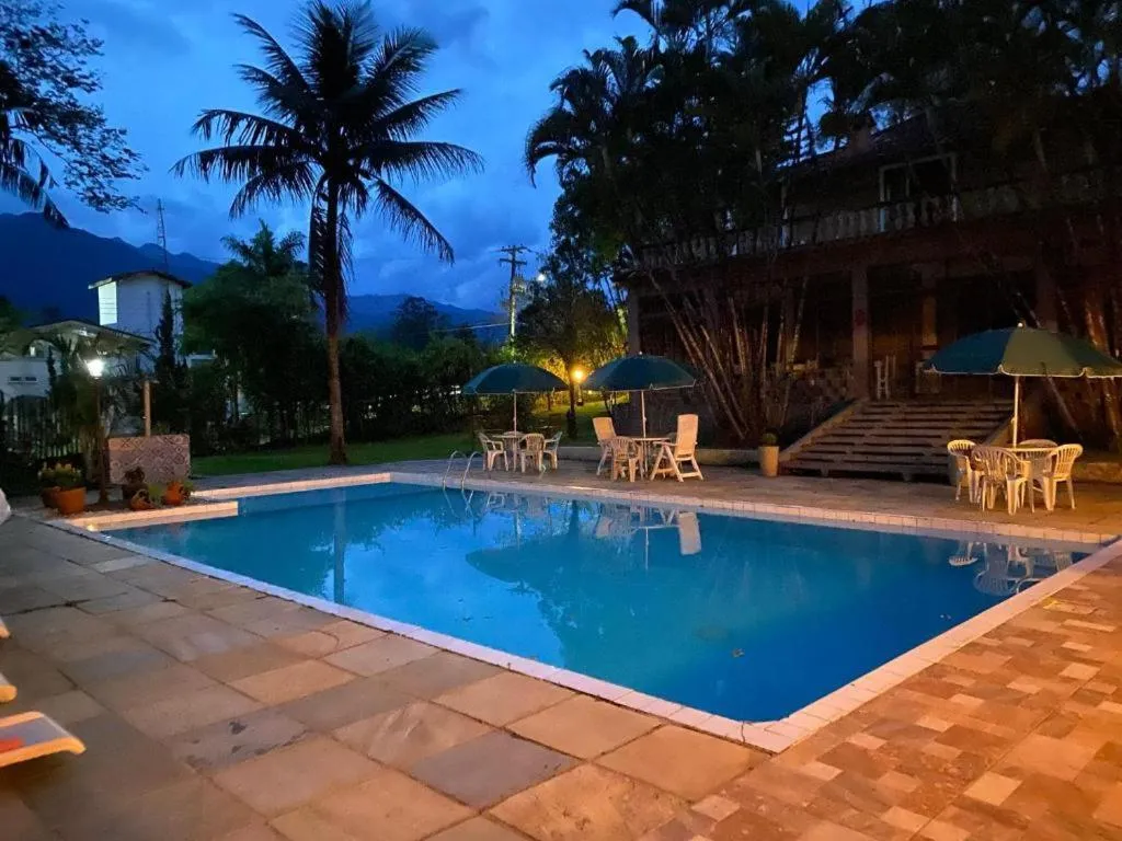 Pool view in Pousada Flor de Penedo