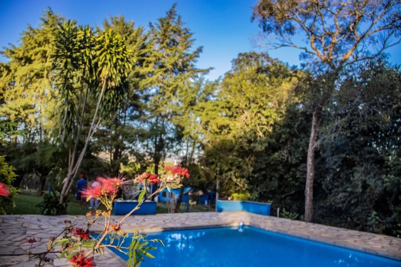 Swimming pool in Chalés Cantinho da Roça