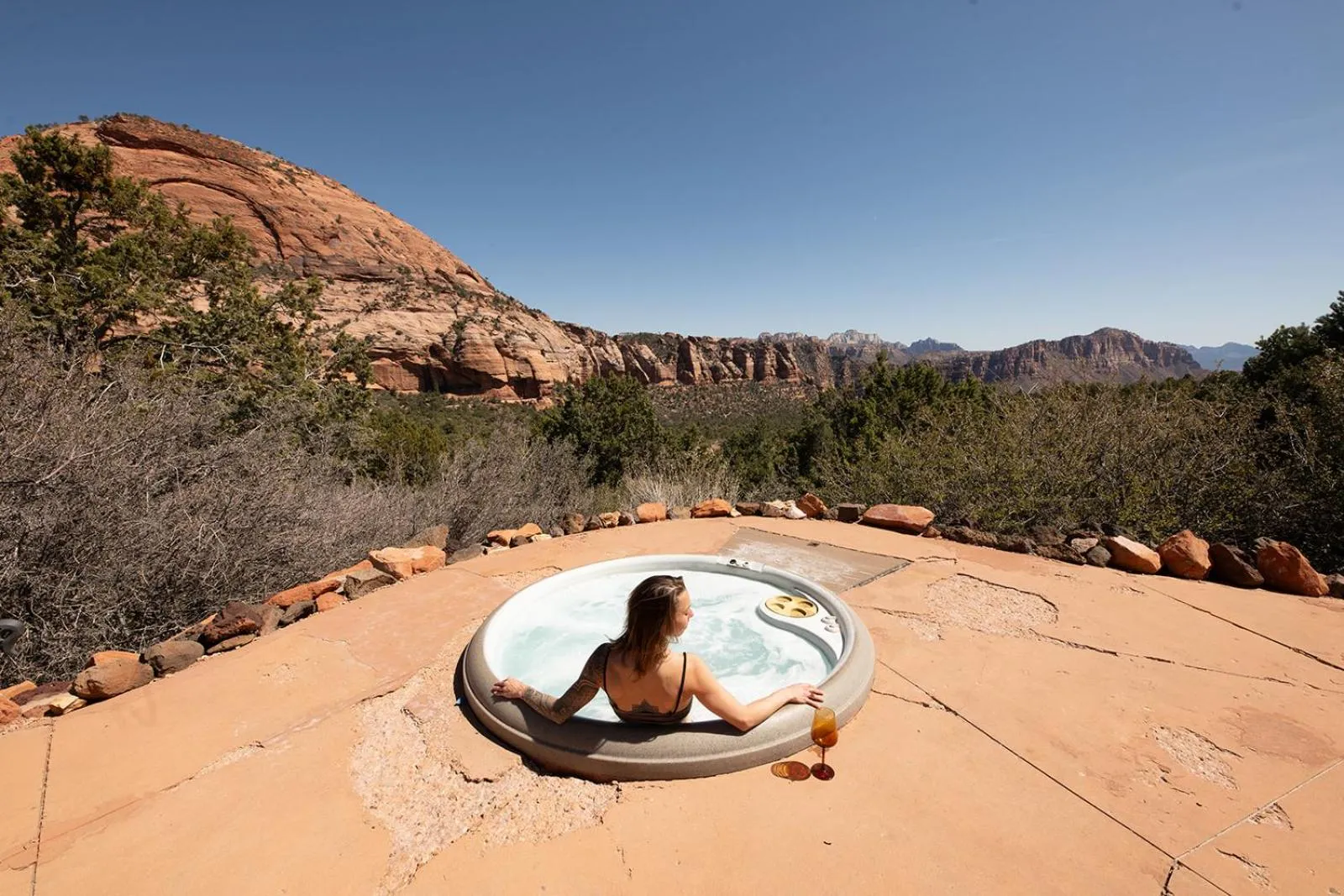 Patio in Zion Villa True North