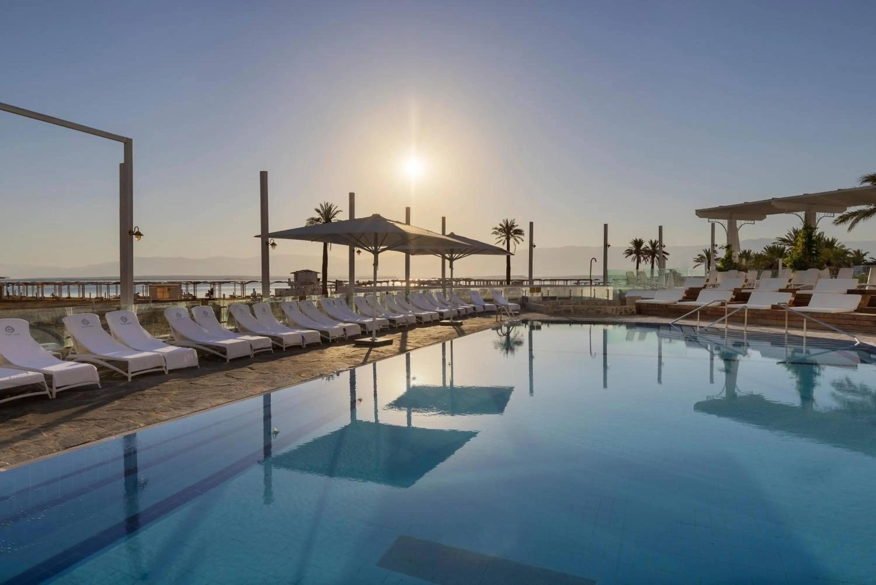 Pool view in Herbert Samuel Hod Dead Sea Hotel