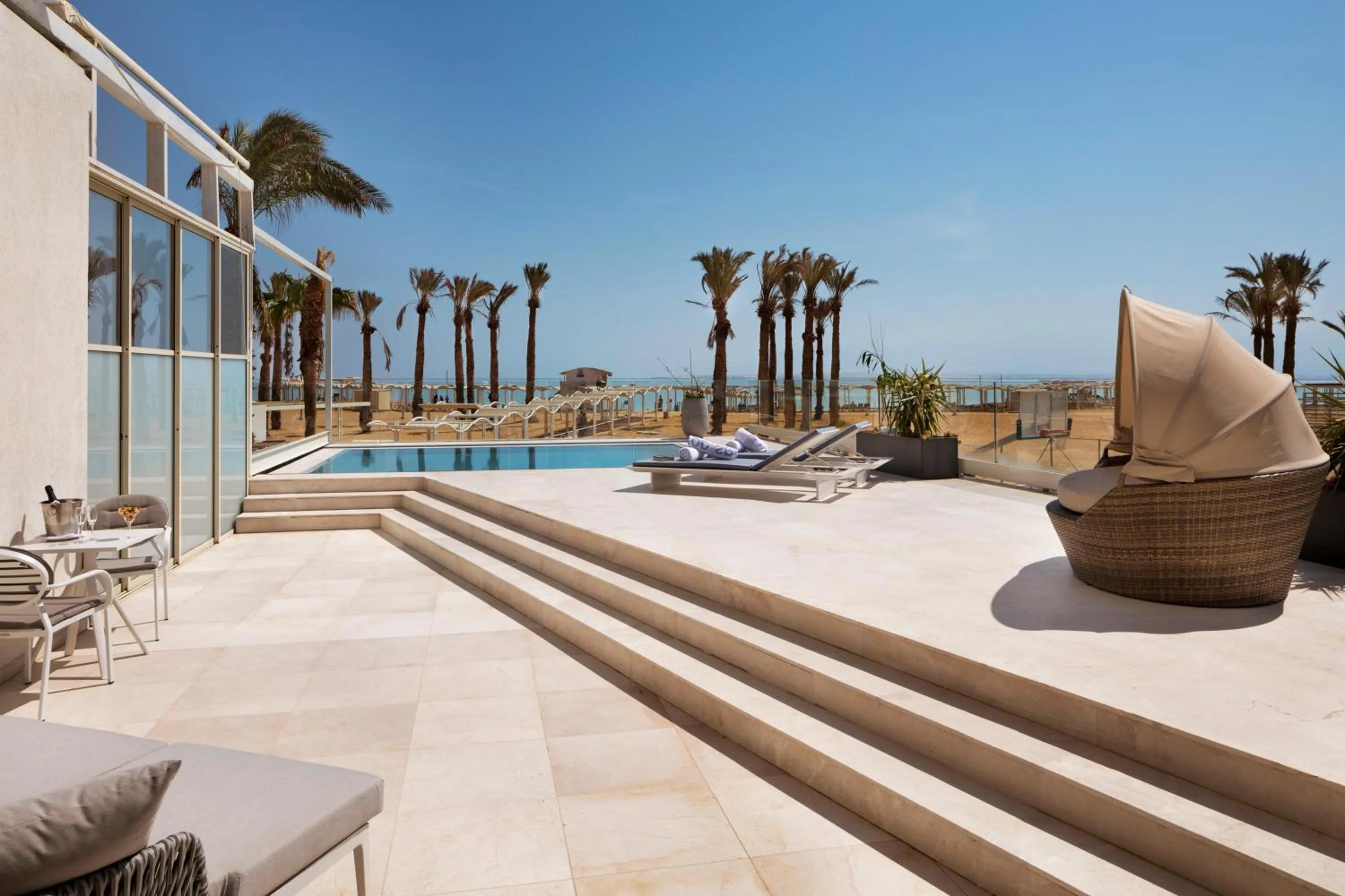 Swimming pool in Herbert Samuel Hod Dead Sea Hotel