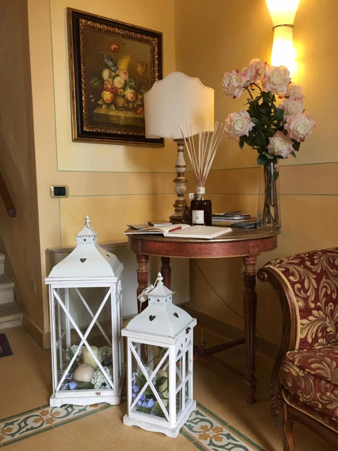 Lobby or reception in Villa Della Certosa