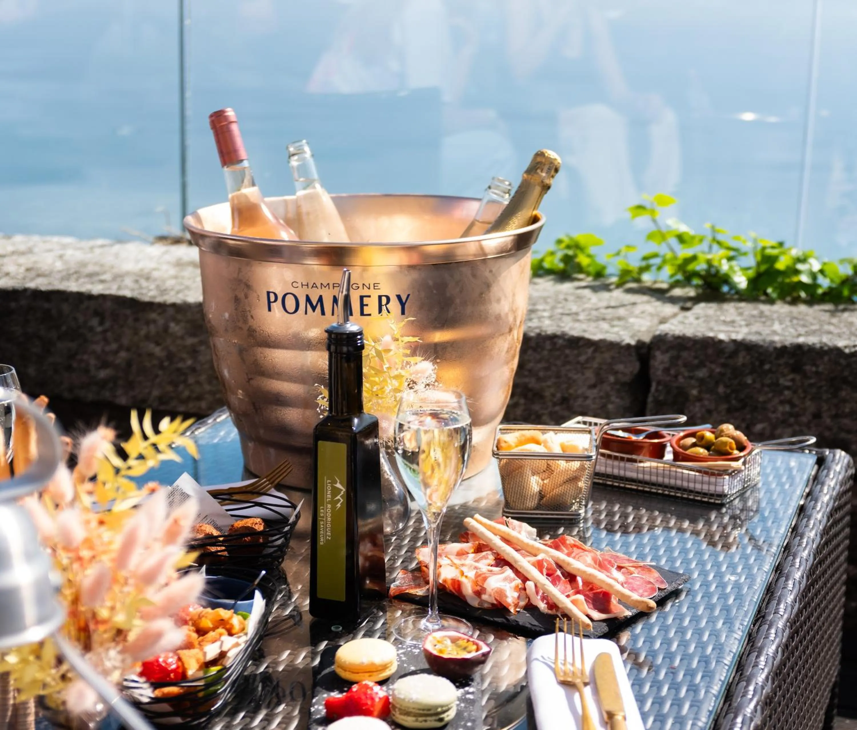 Patio in Baron Tavernier Hotel Restaurant & SPA