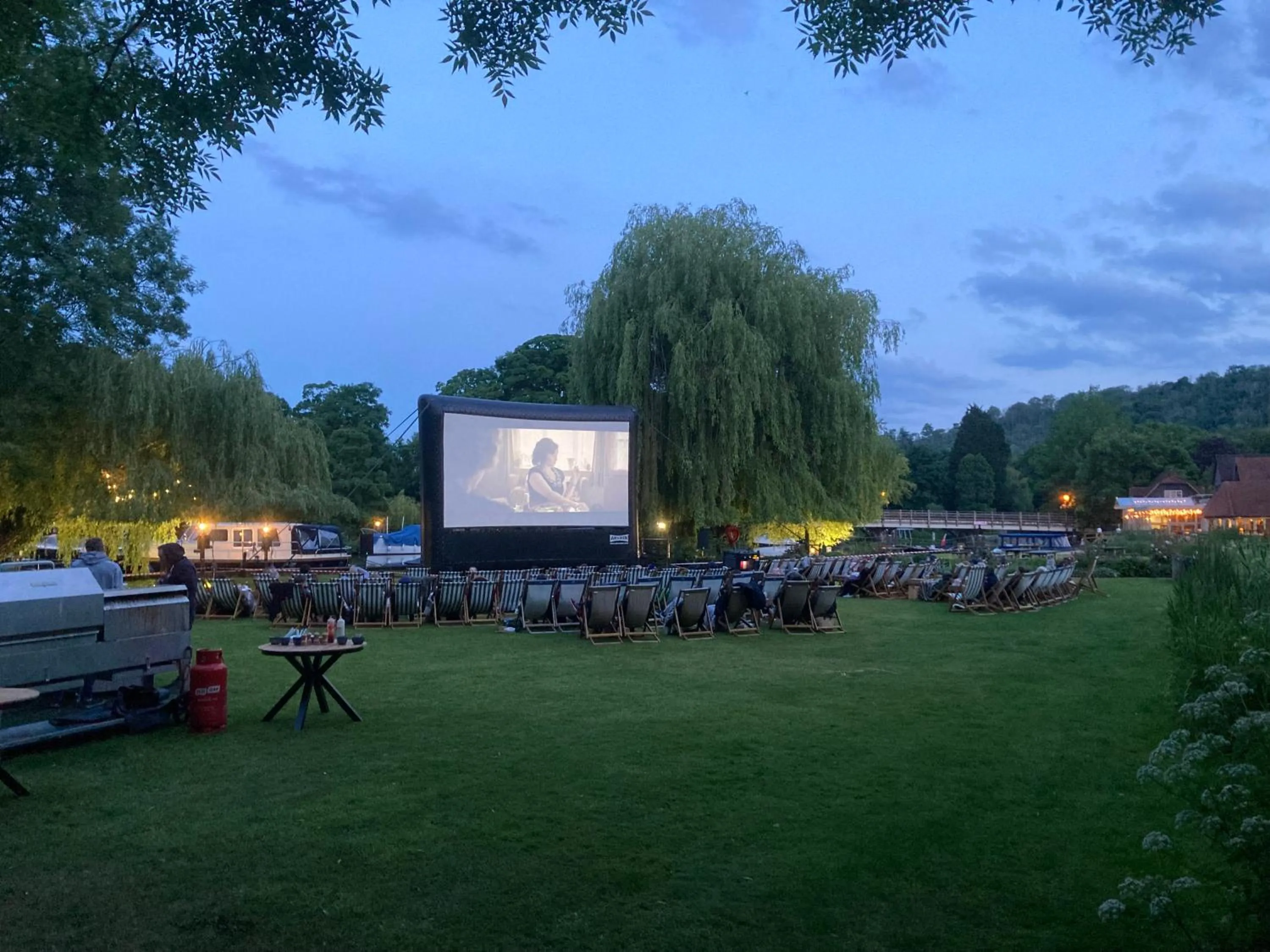 Evening entertainment in The Swan, Streatley, Berkshire
